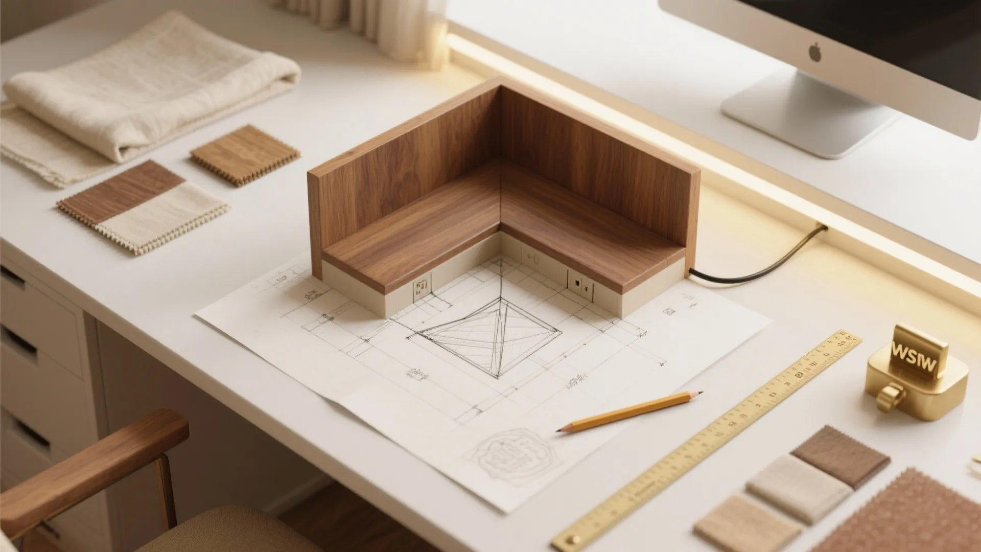 Teak Corner Mandir That Turns Dead Space Into a Blessing