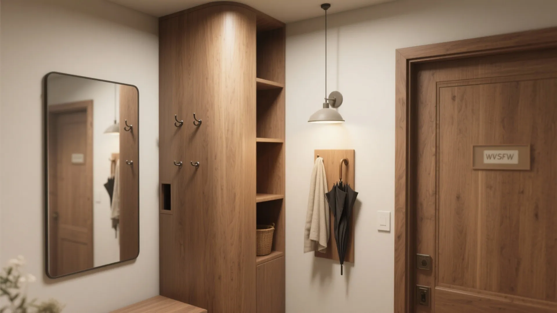 Corner towers and narrow storage columns