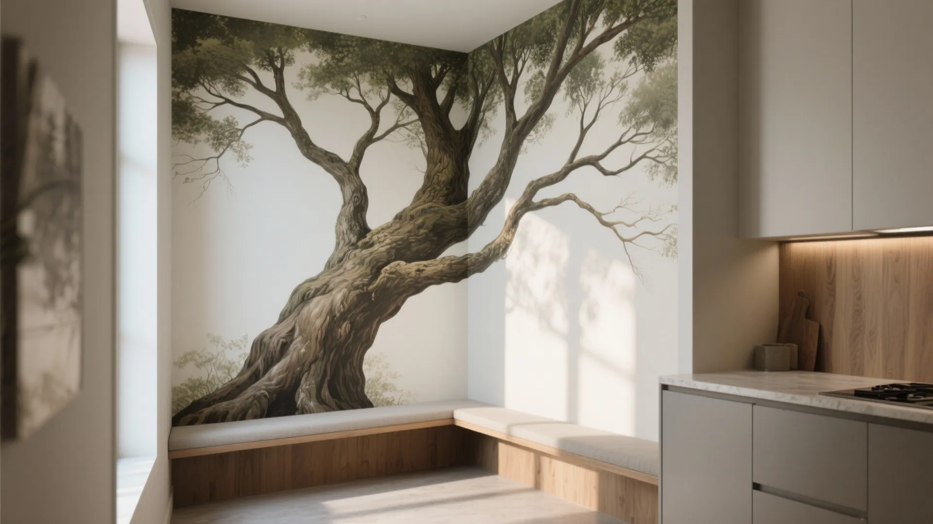 5. Corner Accent Tree that Expands Space