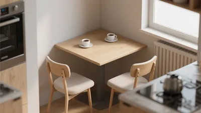 Cozy Corner Breakfast Nook in Modern Kitchen