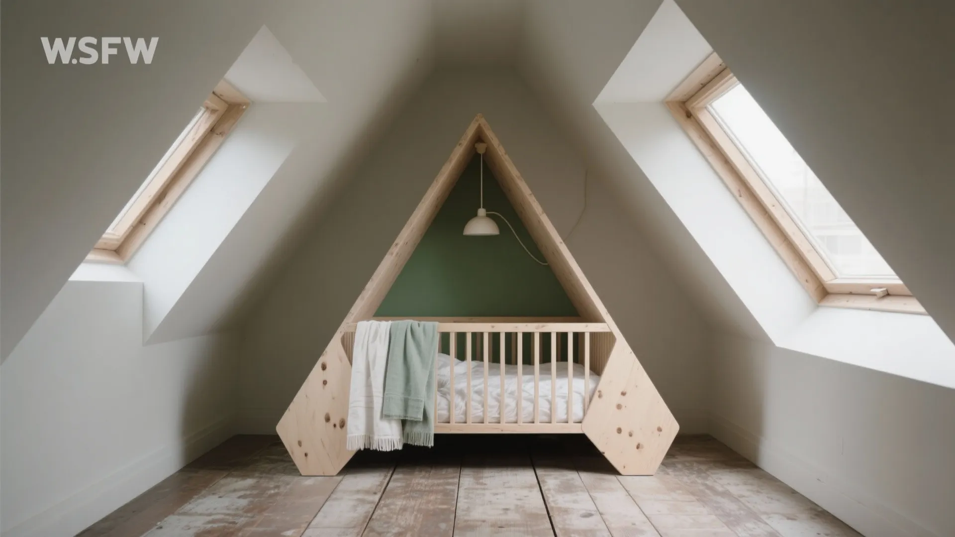 3. Corner and asymmetrical cribs to use dead space