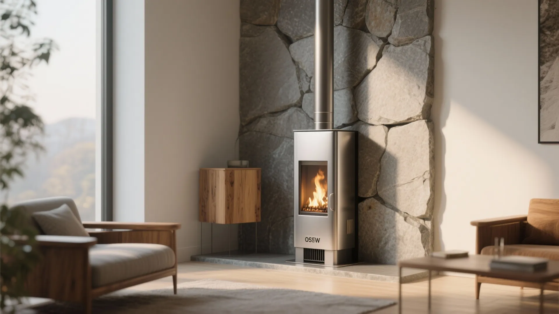 1. Corner tuck with heat-reflecting backplate