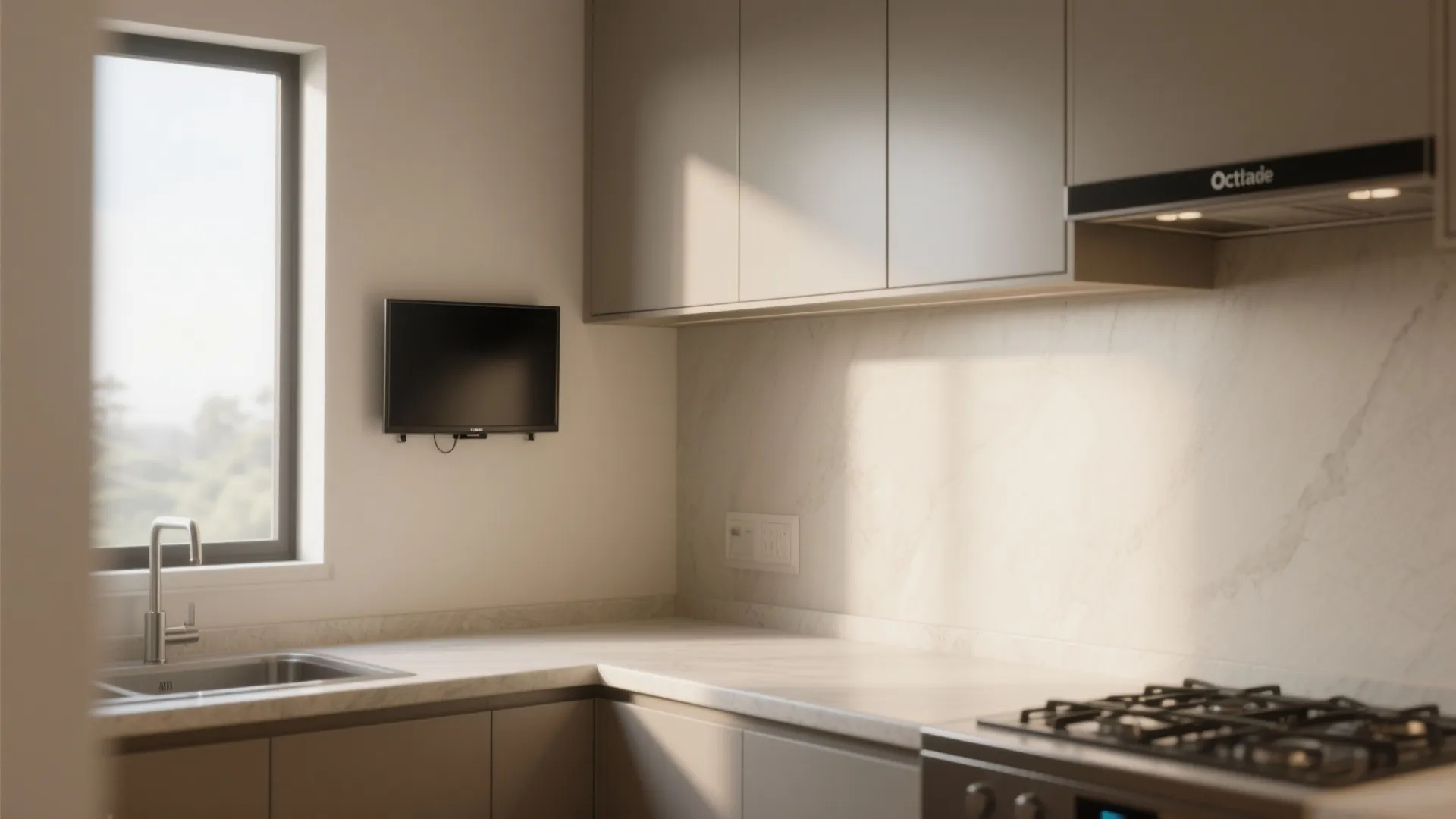 6. In a Corner Above the Counter