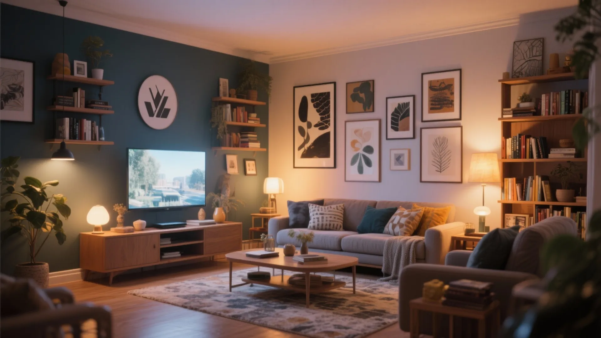 2. Corner TV Placement