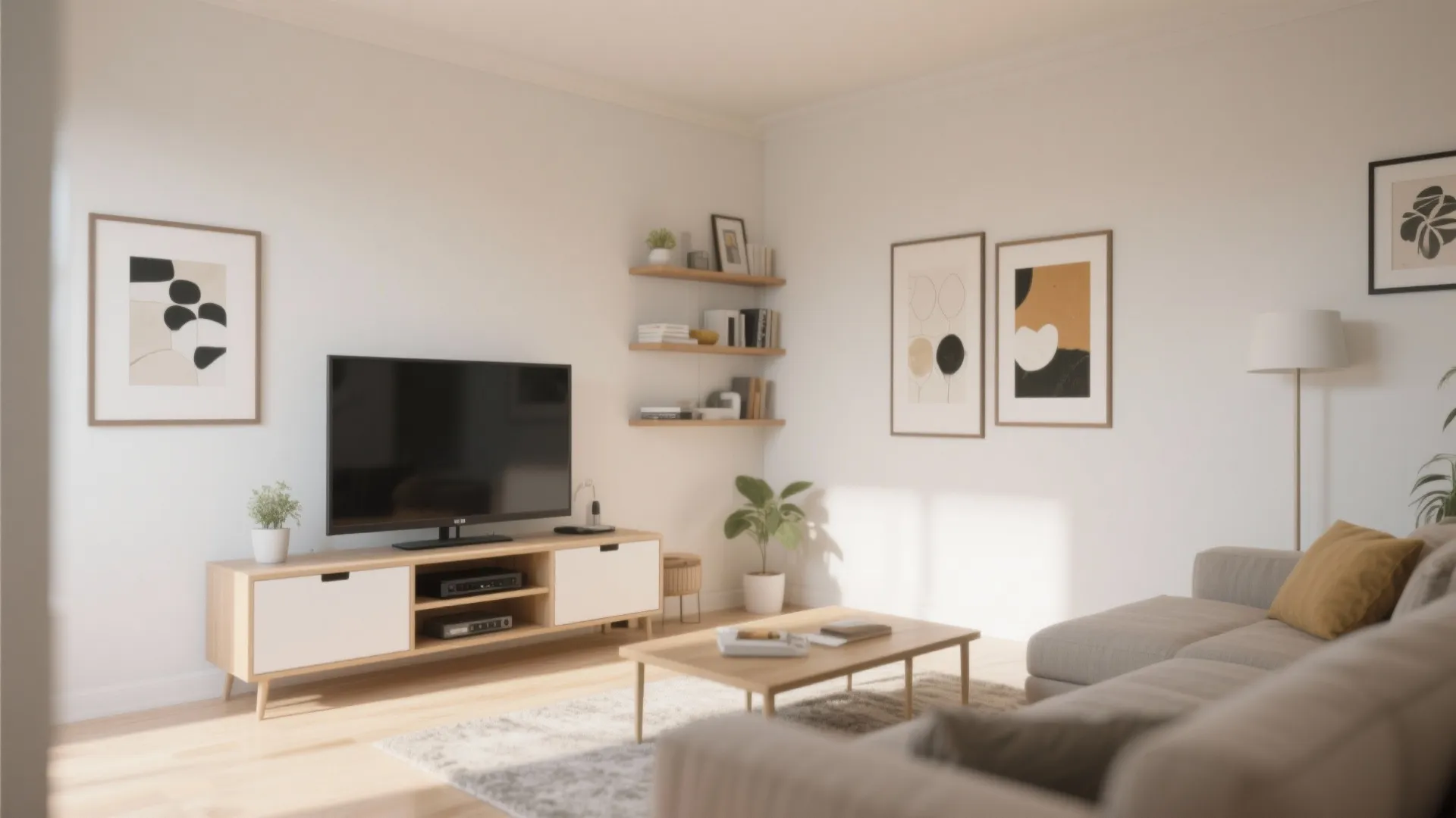 3. Corner Entertainment Setup