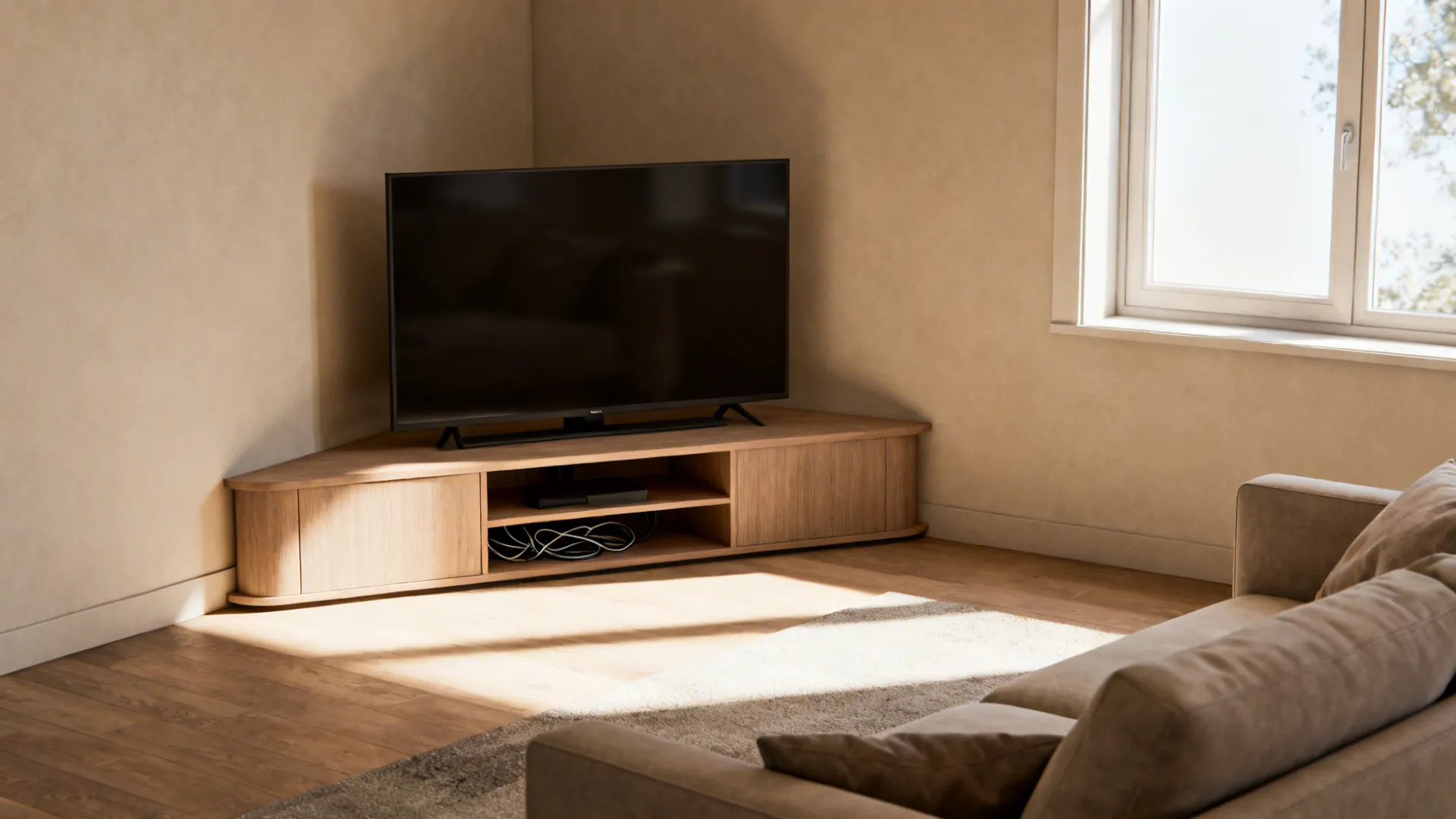 3. Corner TV stand