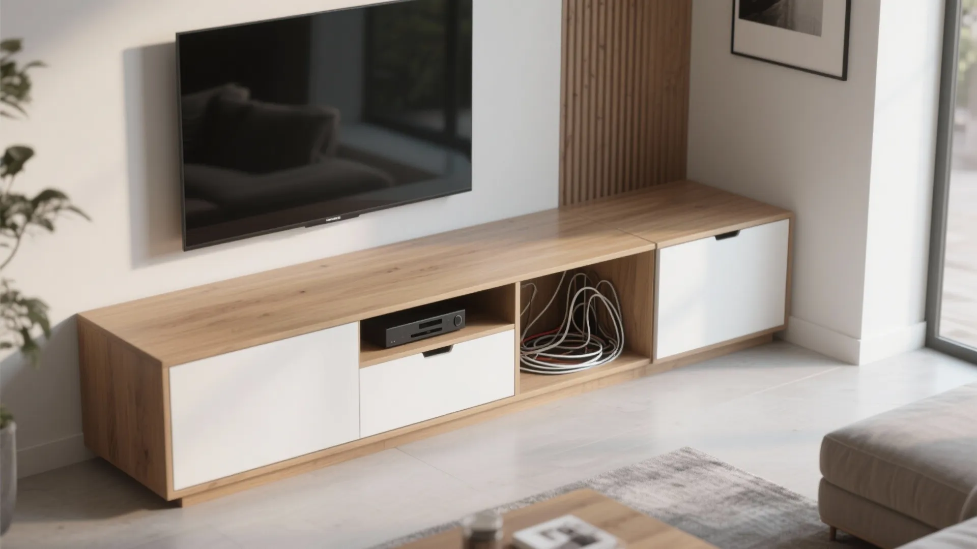 3. Corner TV Unit with Storage