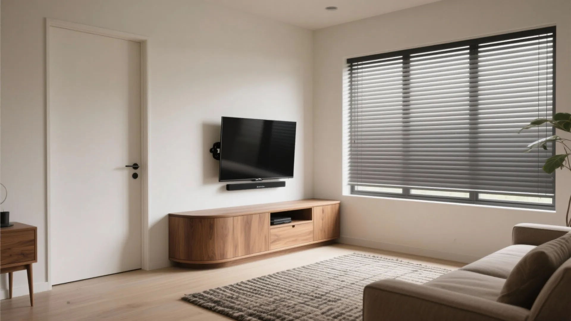 Corner TV Unit for Awkward Layouts