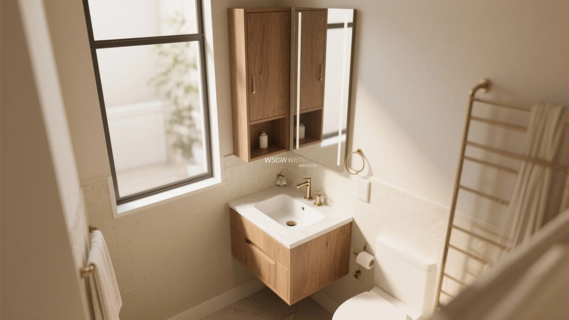 1. Opt for a Corner Vanity