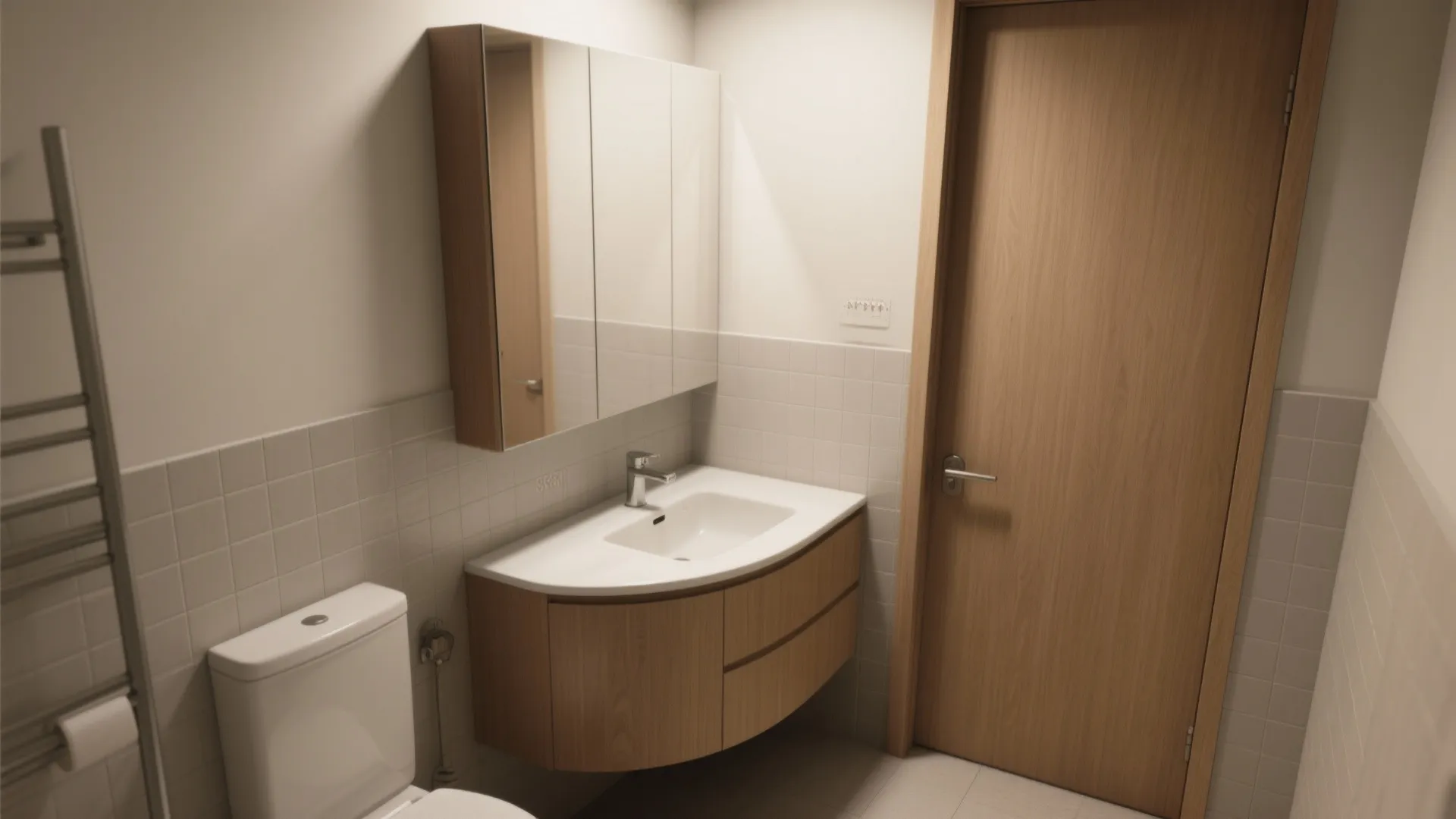 2. Corner vanity to rescue tight layouts