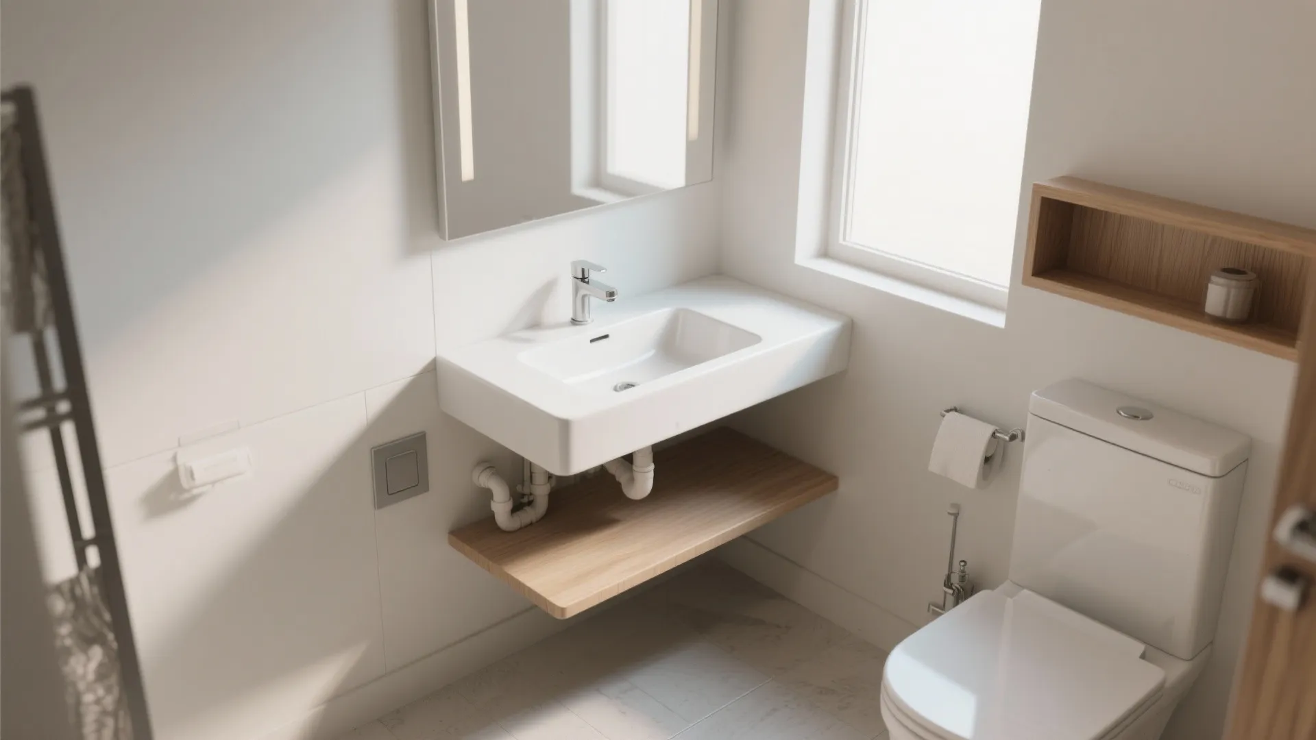 3. Compact vanities and corner sinks