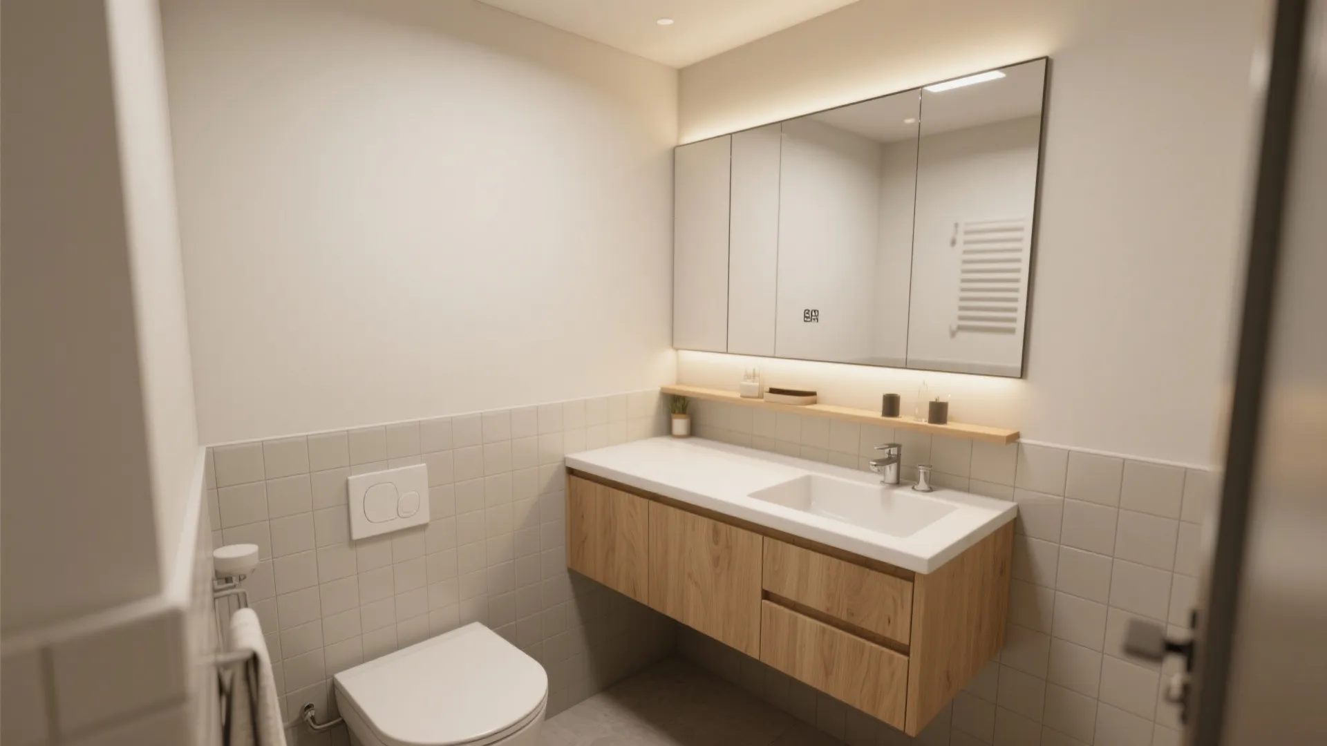 Compact Corner Vanity