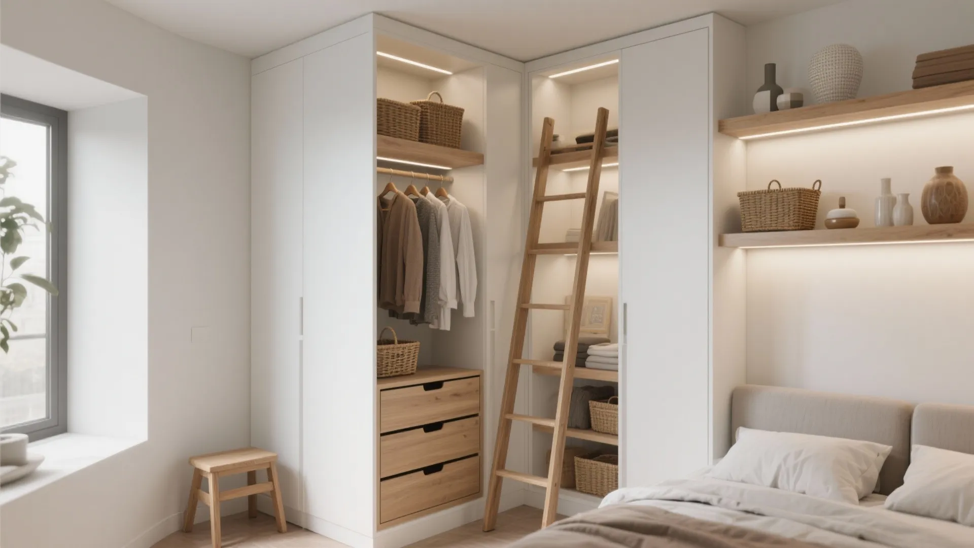 3. Corner Closet and Vertical Storage