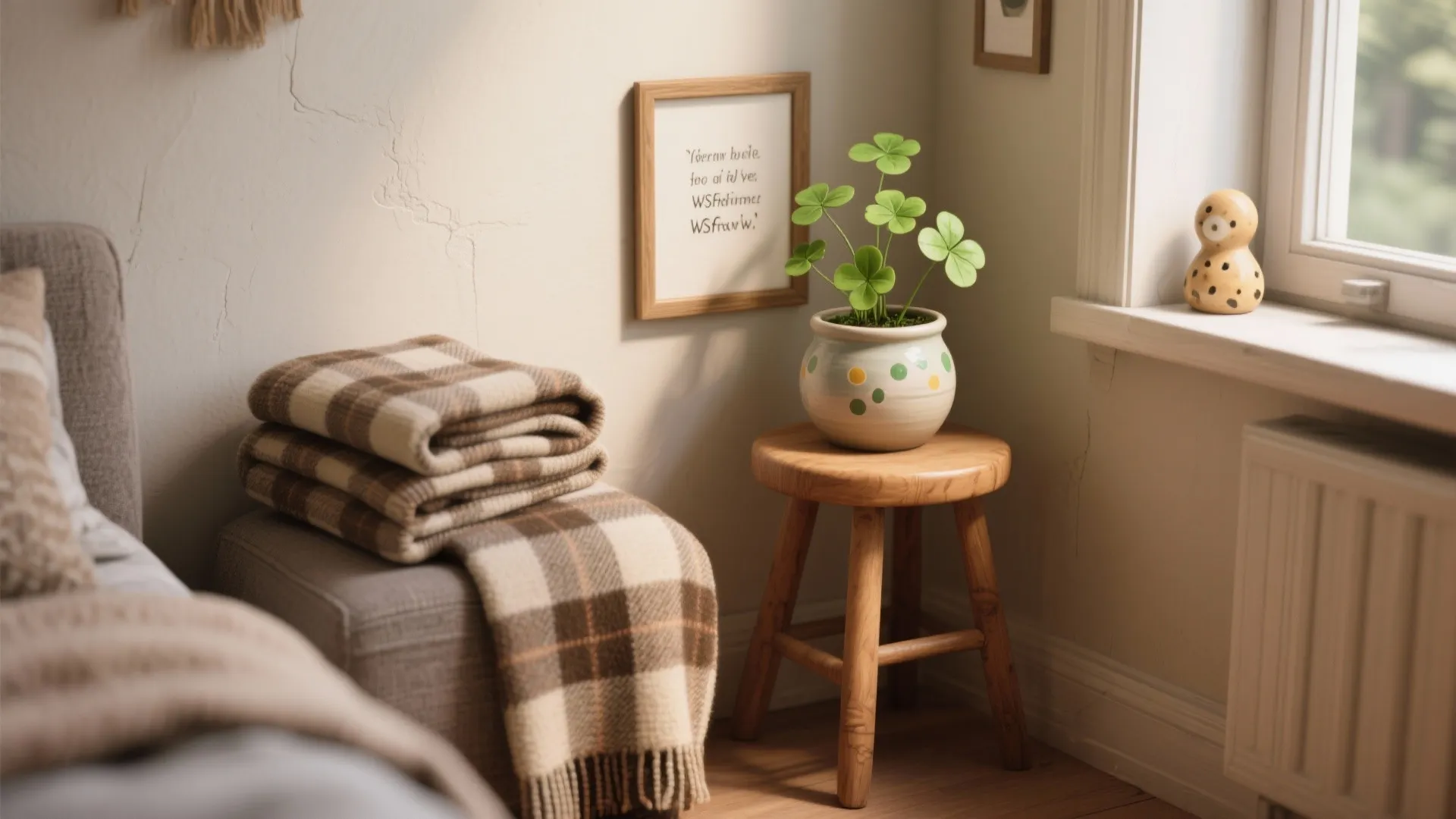 5. Whimsical corner vignette: small, staged, magical