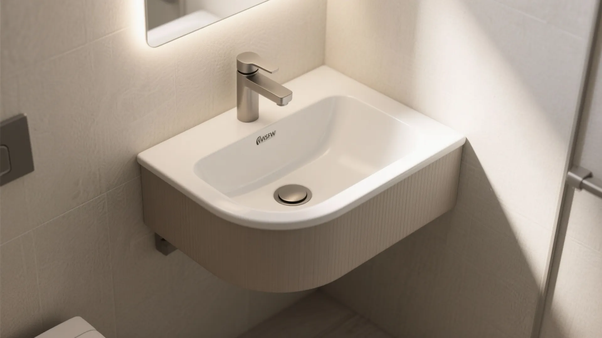 Corner-Fit Wall Basin
