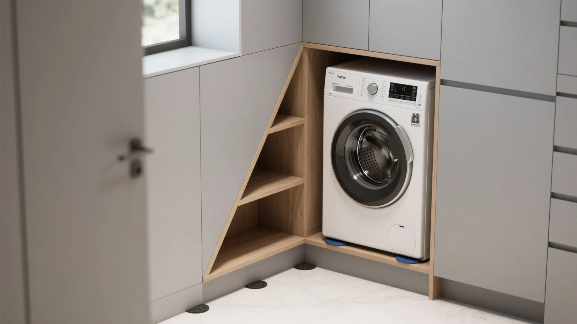 4. Corner washer placement