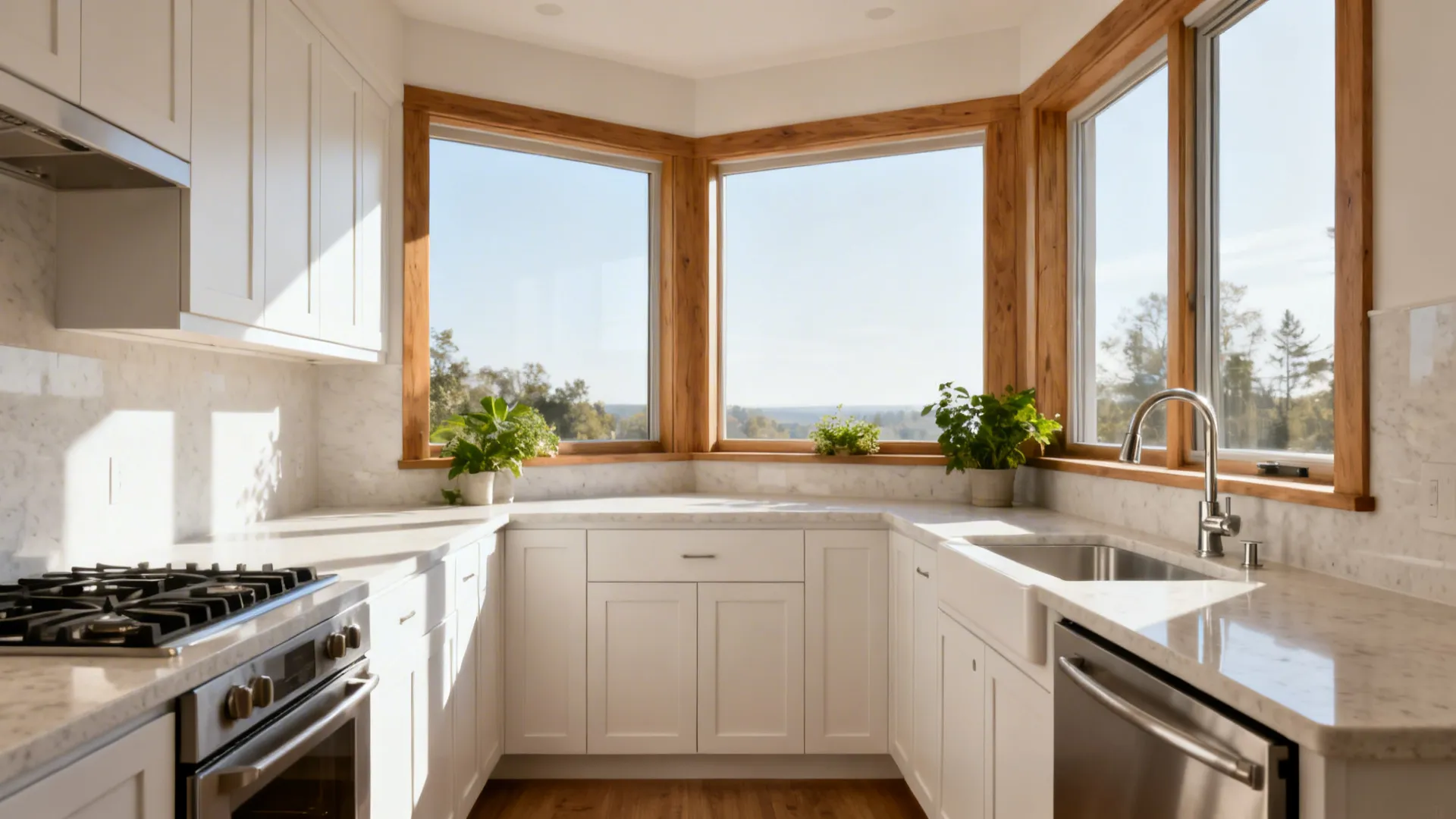 Kitchen corner window design: 5 ideas that brighten small spaces