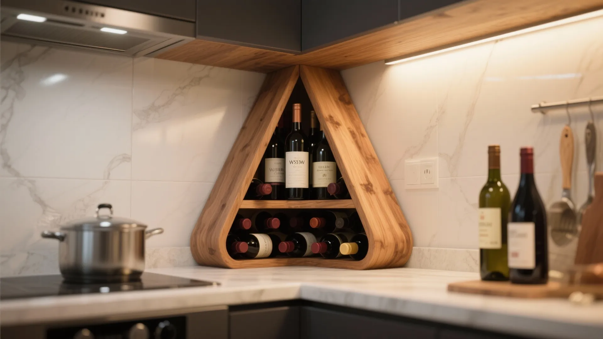 8. Corner Wine Rack