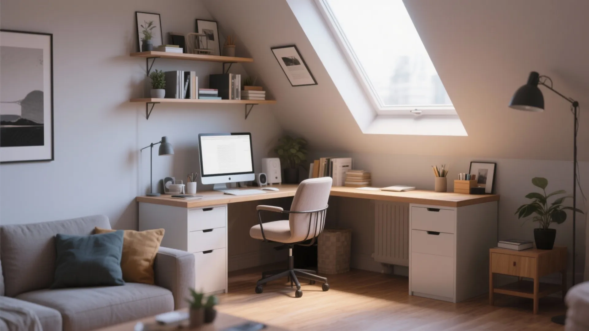 9. Corner Workspace Nook