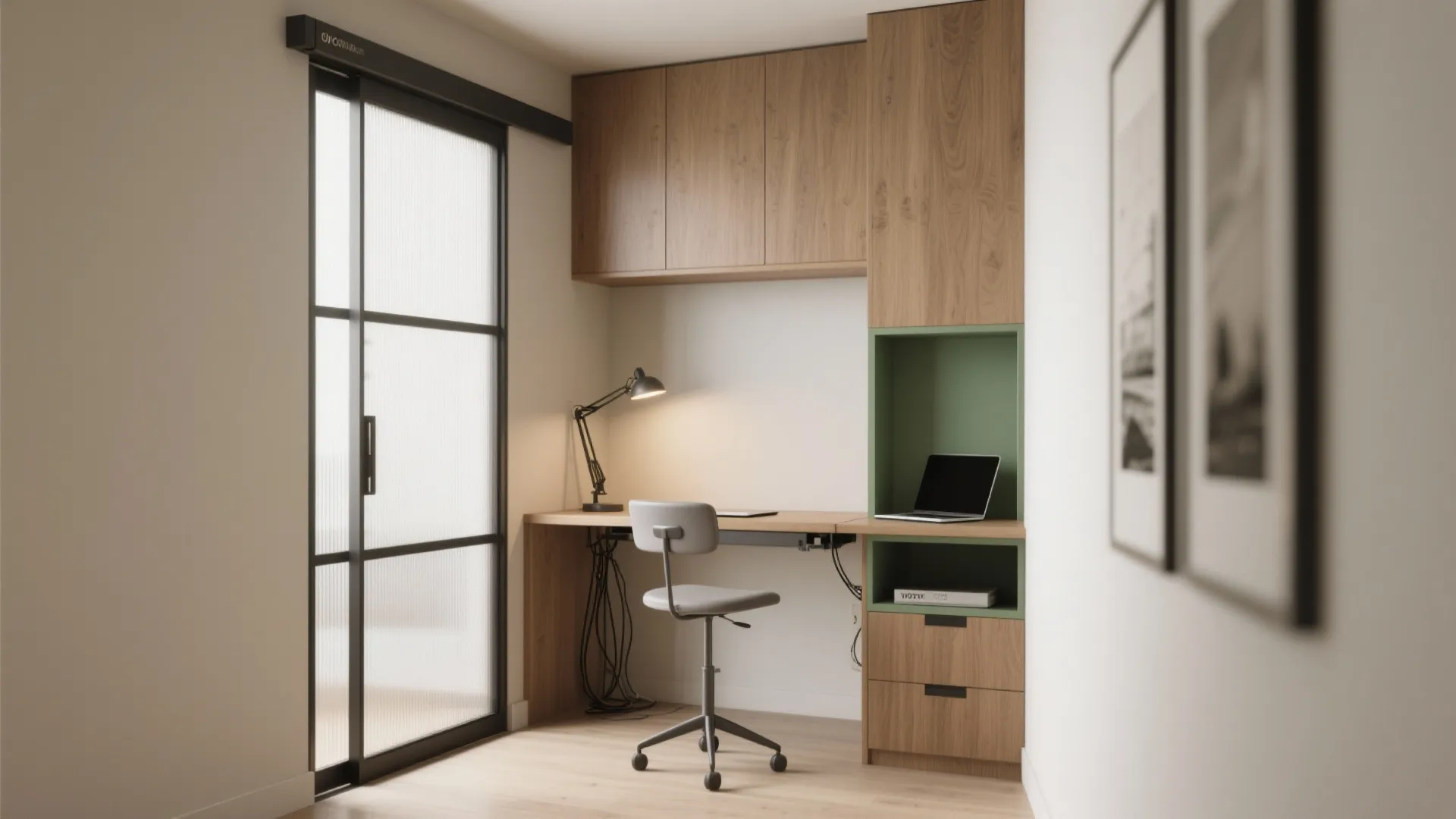 4. Corner Workspace That Disappears
