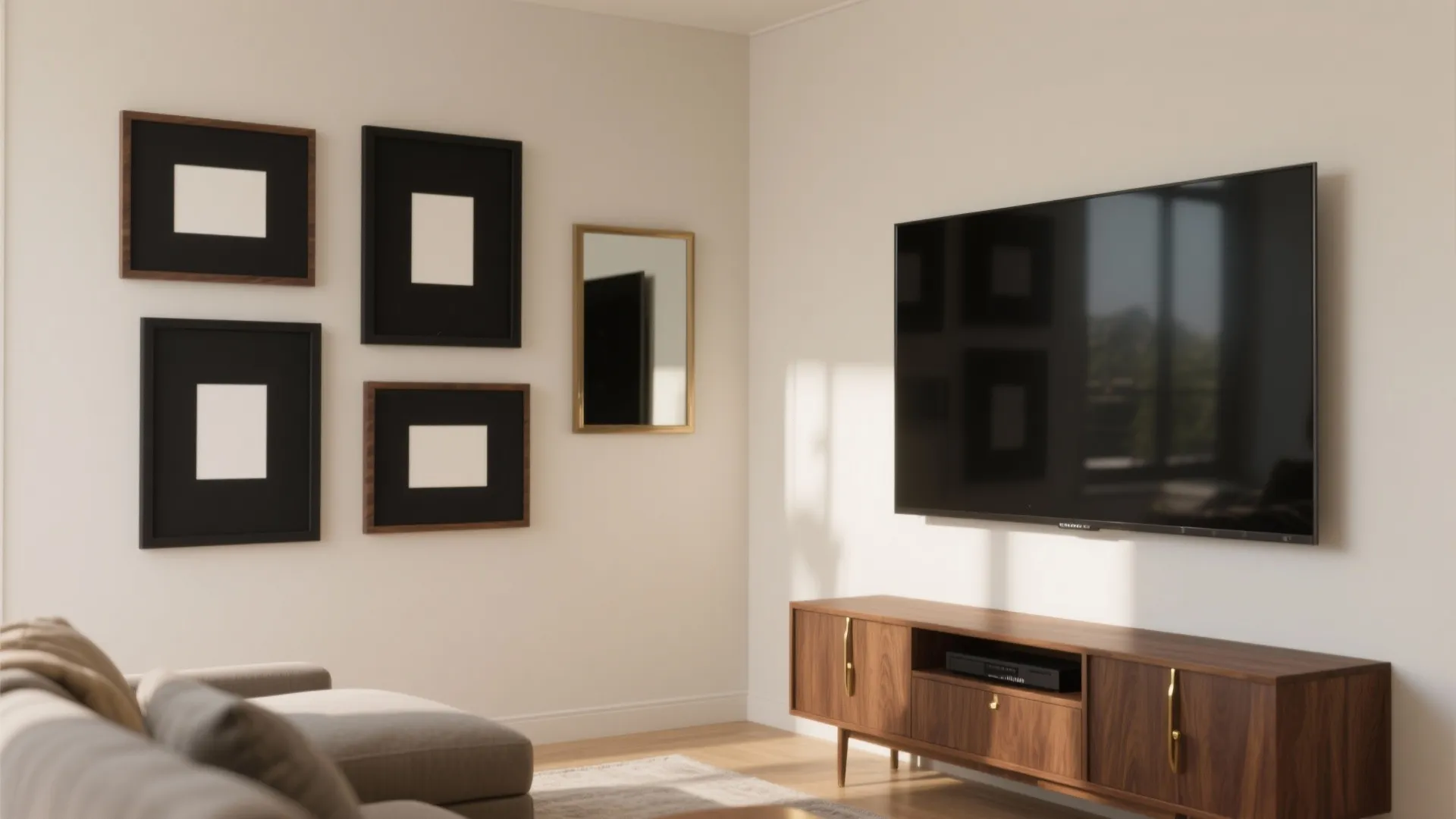 Idea 5: Wrap a corner and mix in a mirror