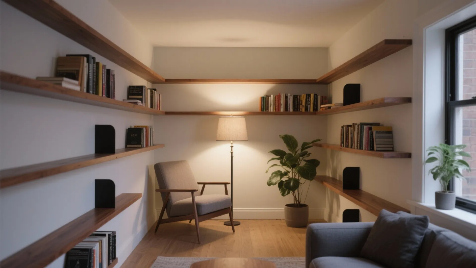 L-Shaped Corner Wrap Shelving