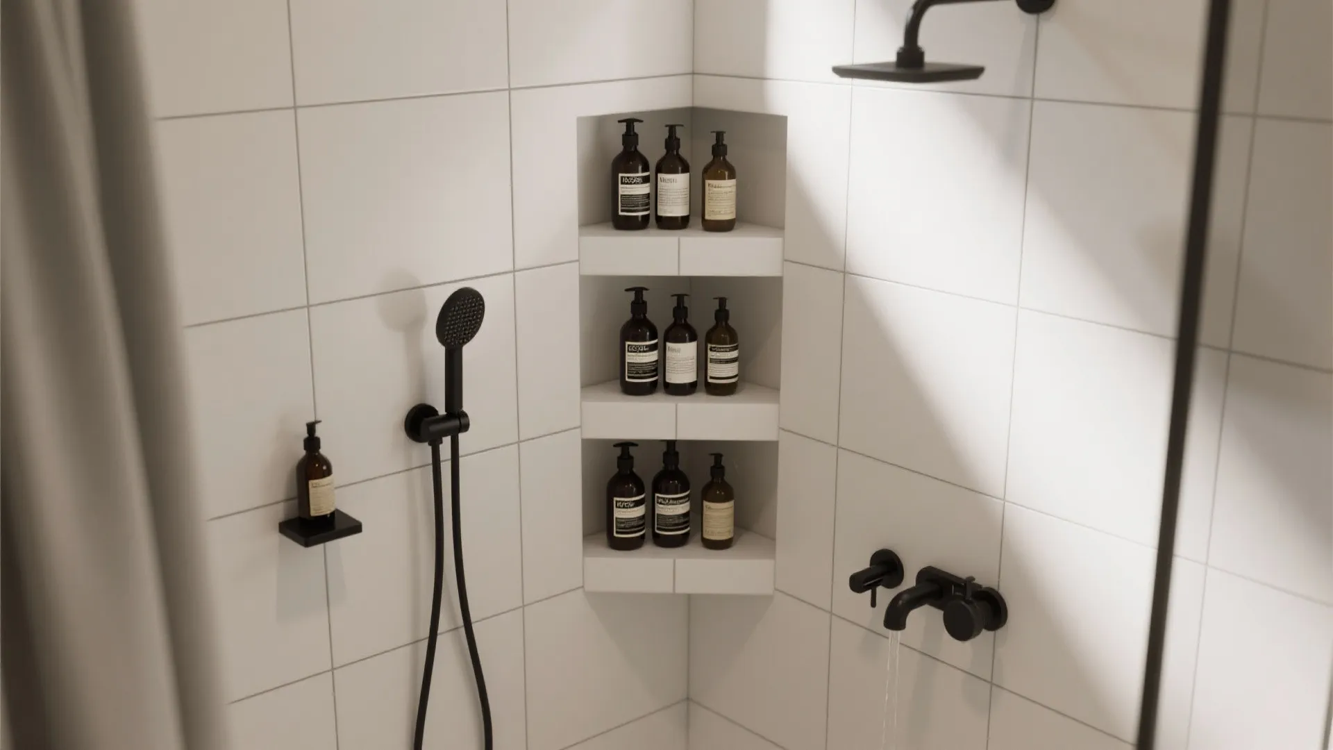 Corner-Wrap L-Shaped Niche (Two-Wall Storage)