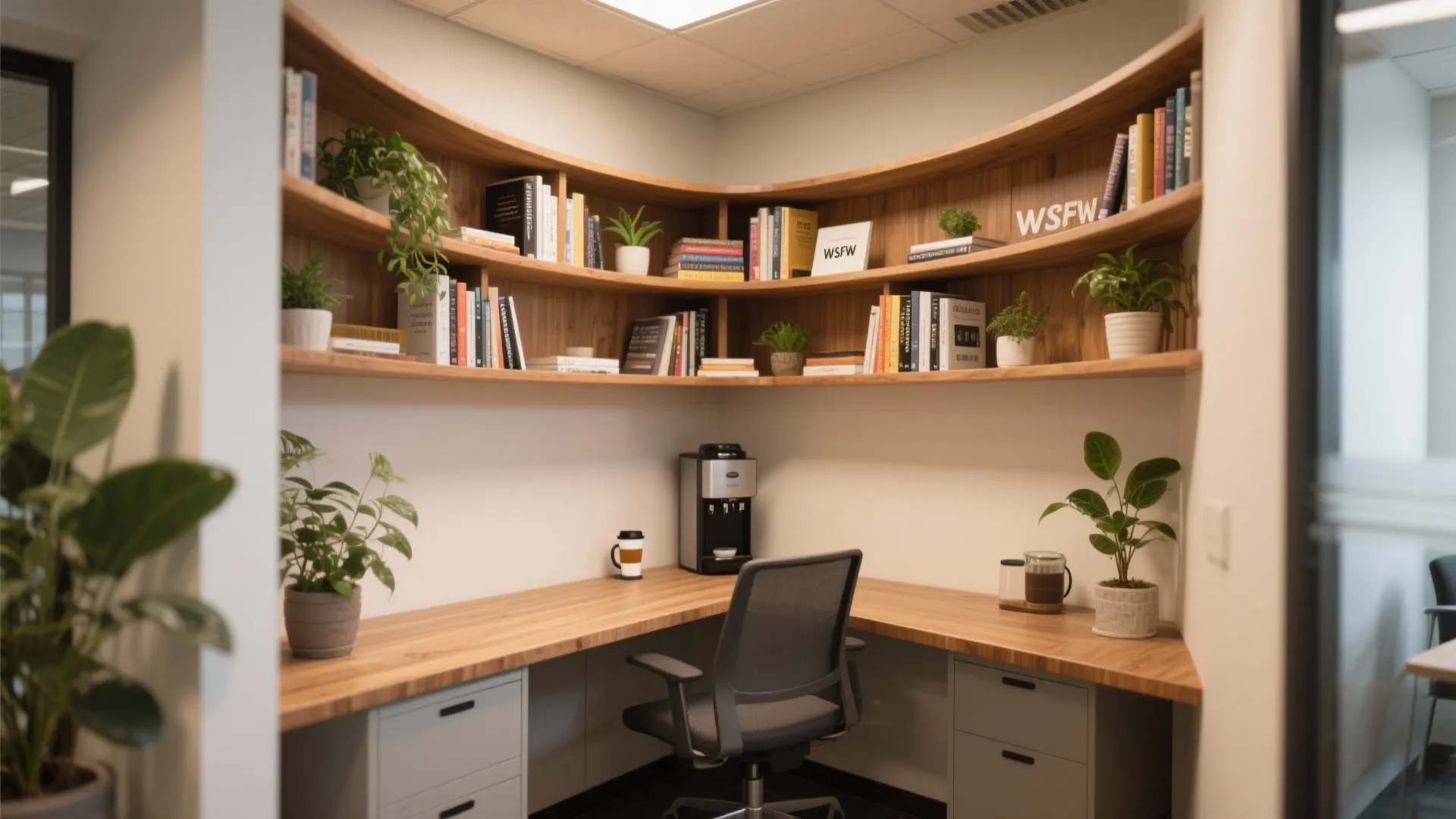 3. Corner Wrap Shelves