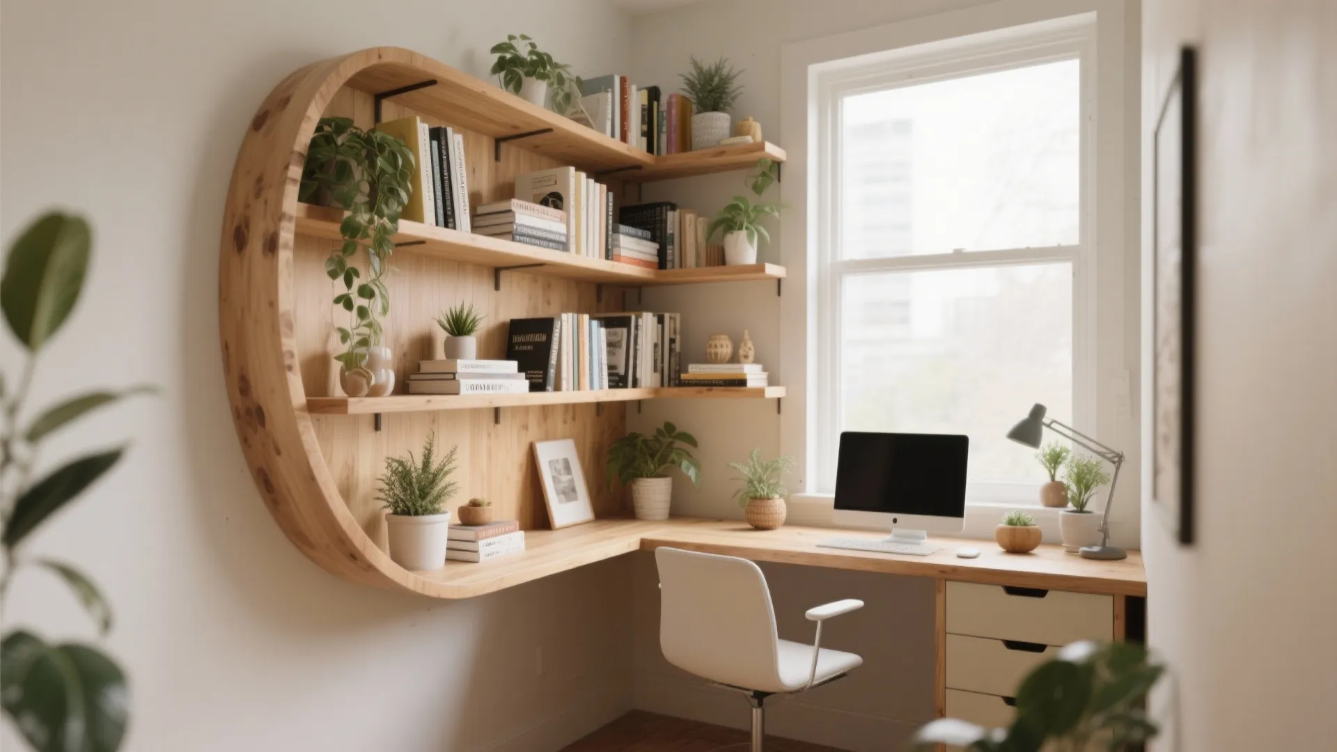 5. Corner Wrap Shelves