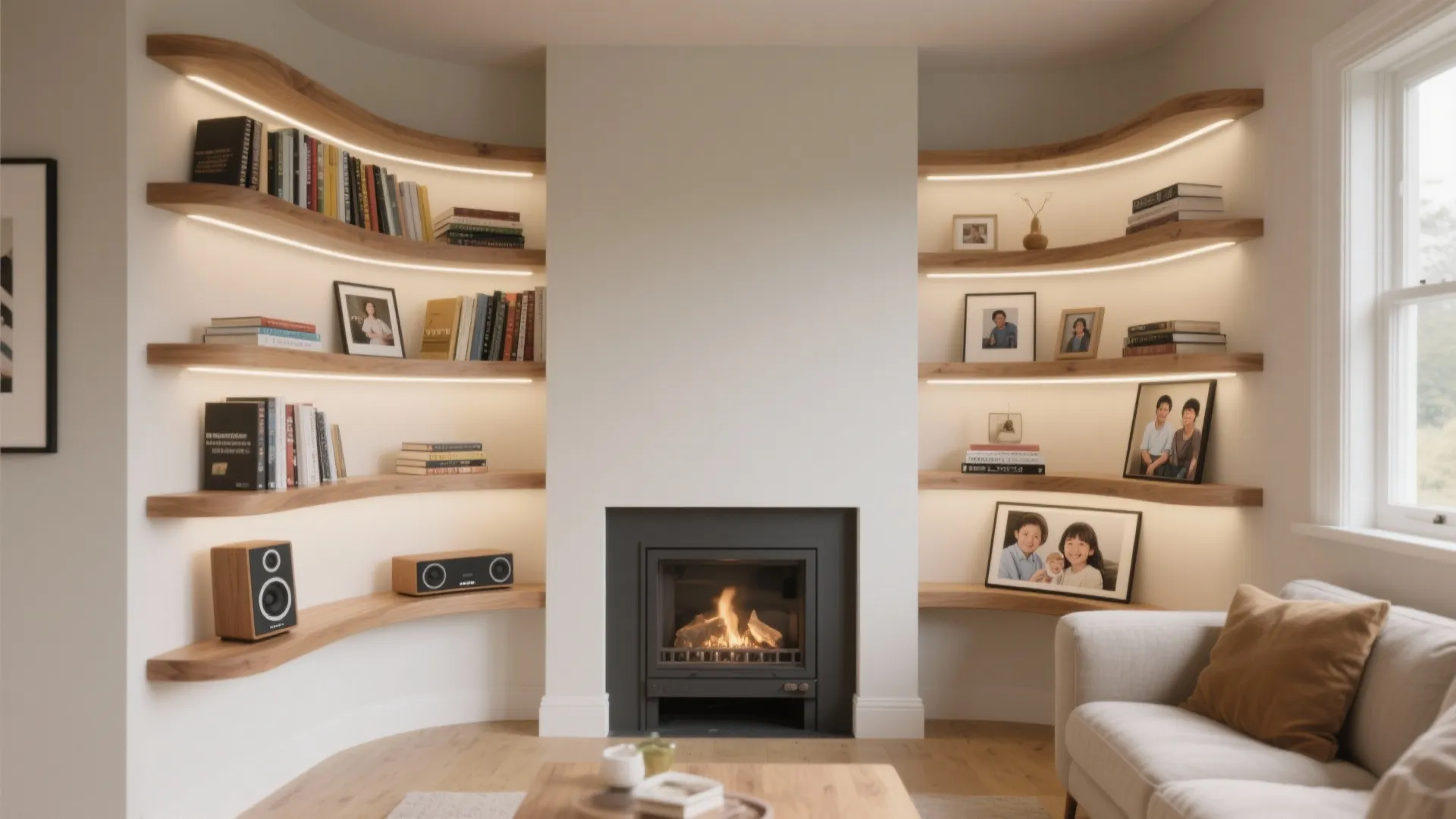 4) Corner Wrap Shelving to Use Dead Zones