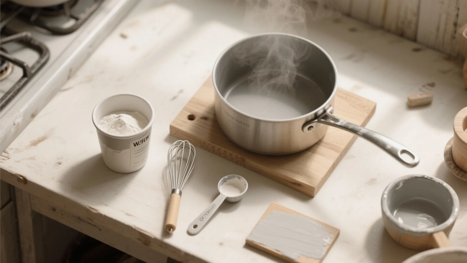 5. Cornstarch or Flour + Paint (beginner-friendly)