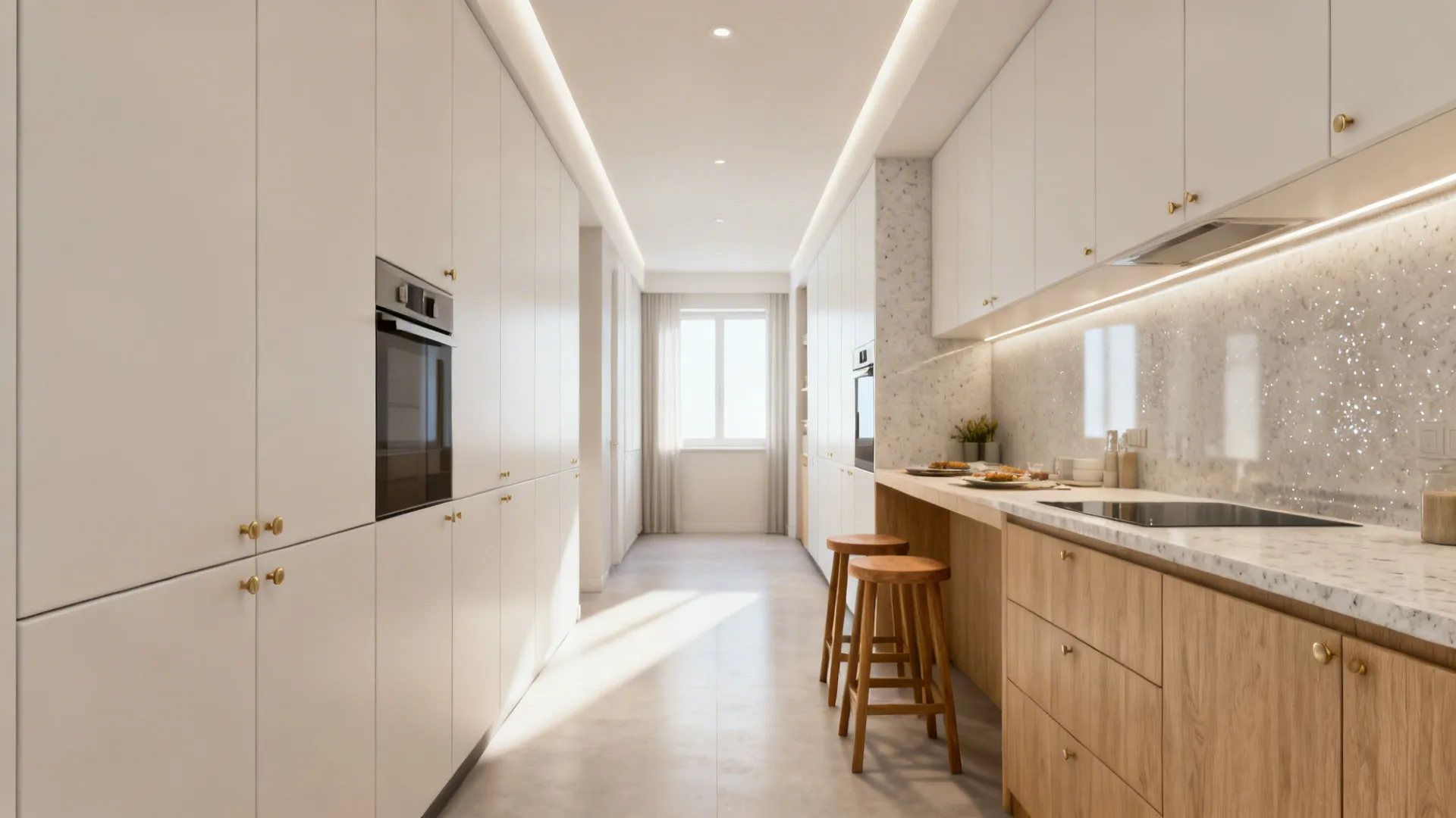 Corridor Kitchen Layout with Dining: 5 Ideas