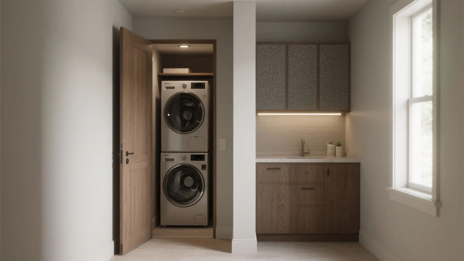 5. Corridor Nook with Smart Lighting and Sound