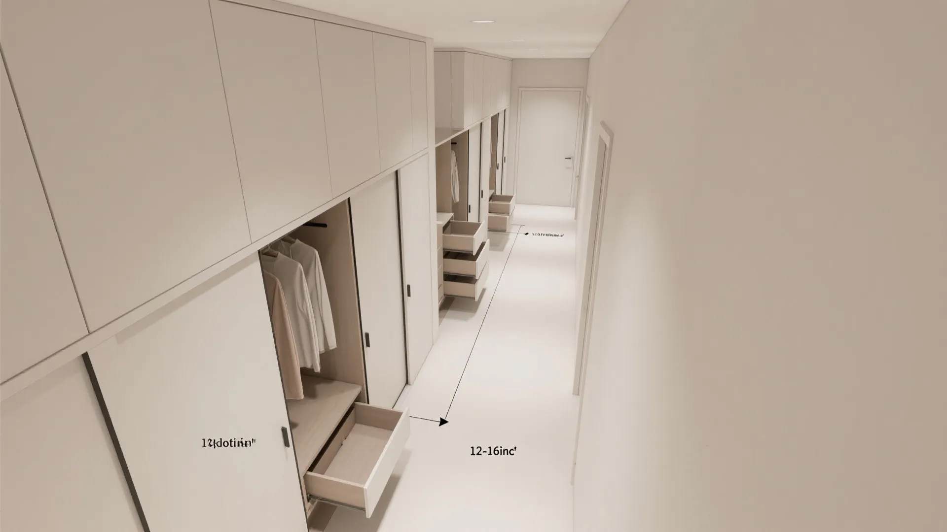 Smart wardrobes and corridor storage