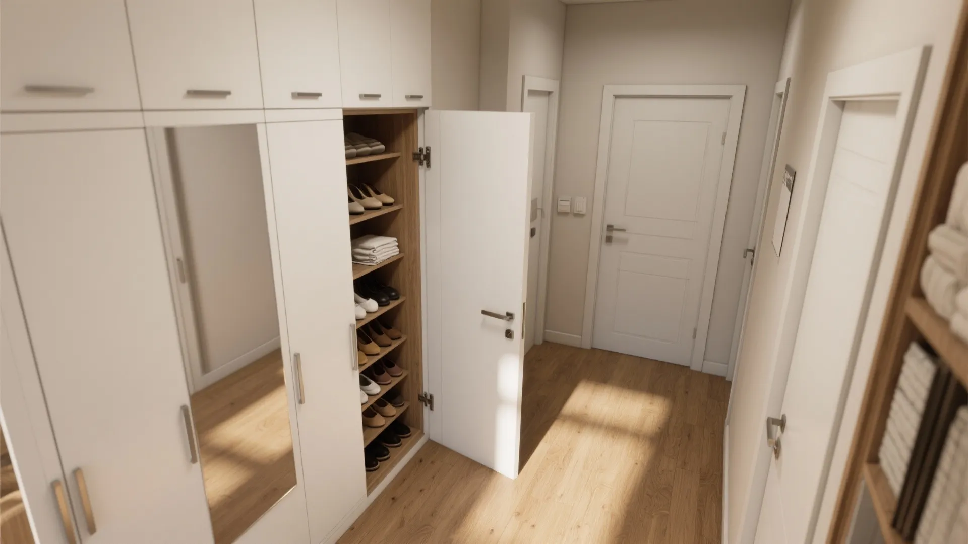 Circulation wins: pocket doors, hallway storage, and right-sized passages