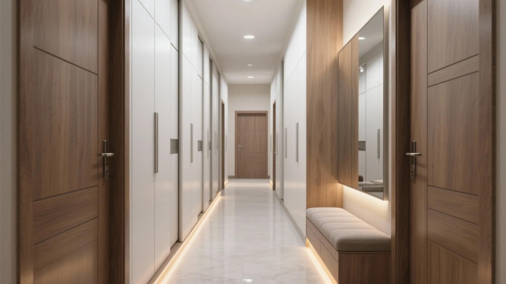 Foyer and corridor storage that stays slim