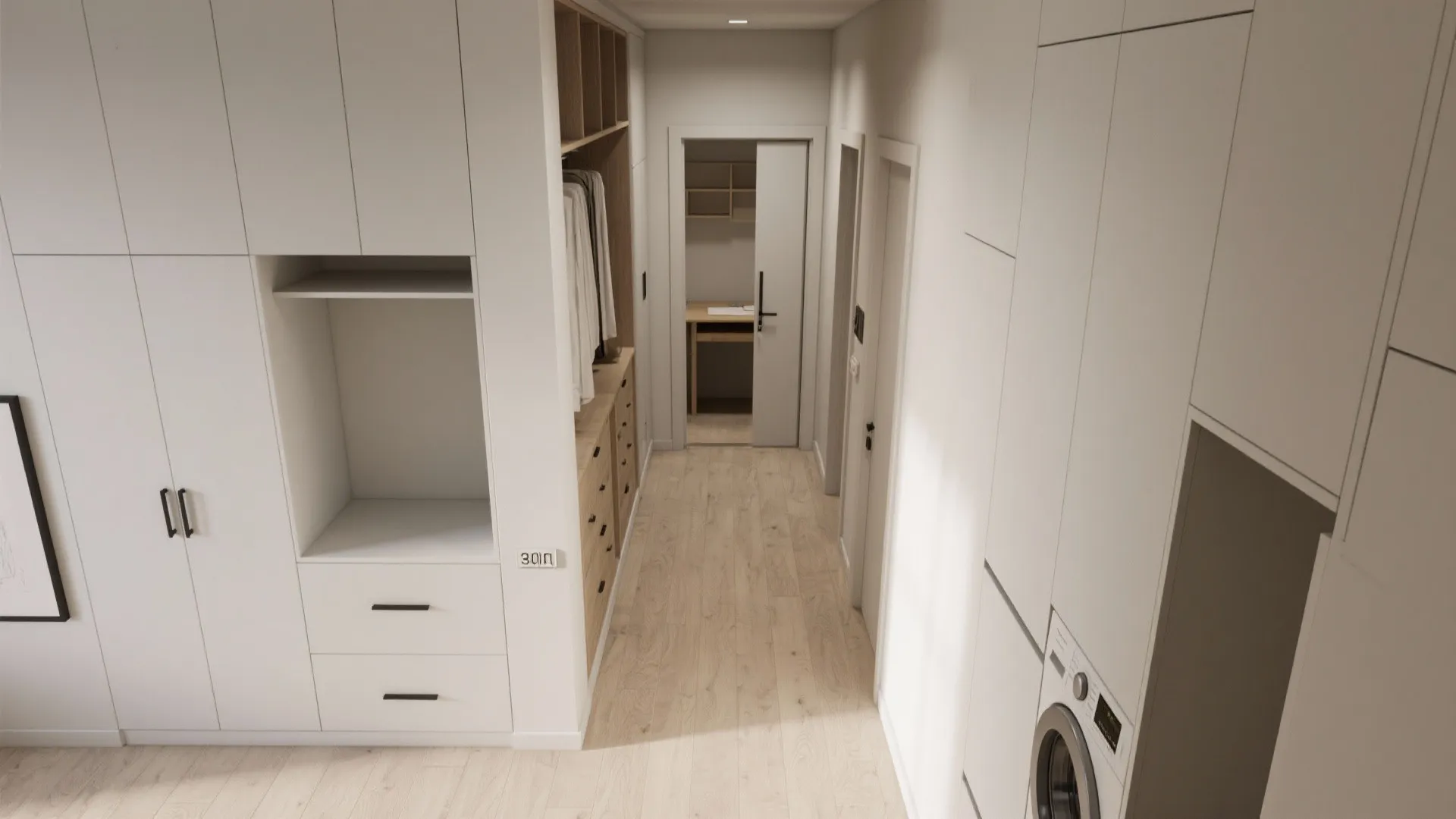 Smart storage corridors and pocket study nooks