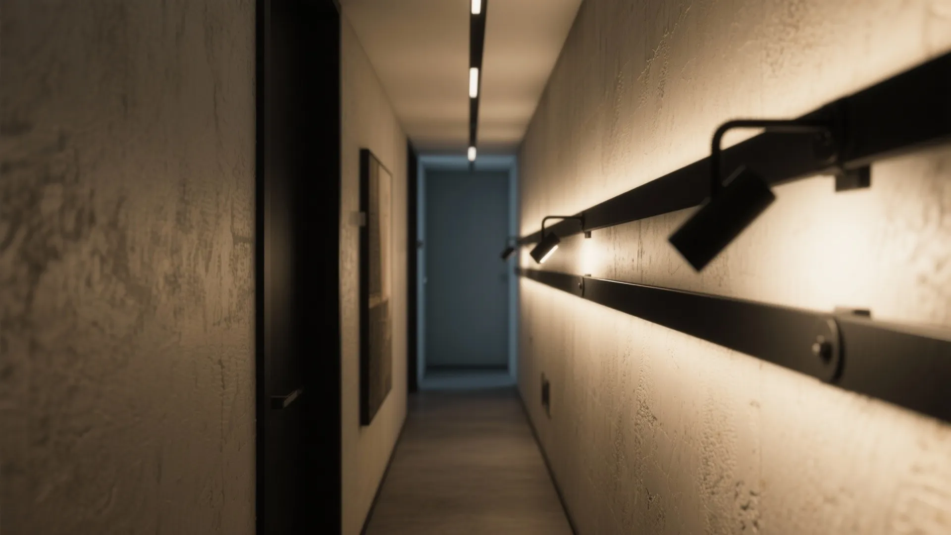 4. Track as a design element on narrow walls