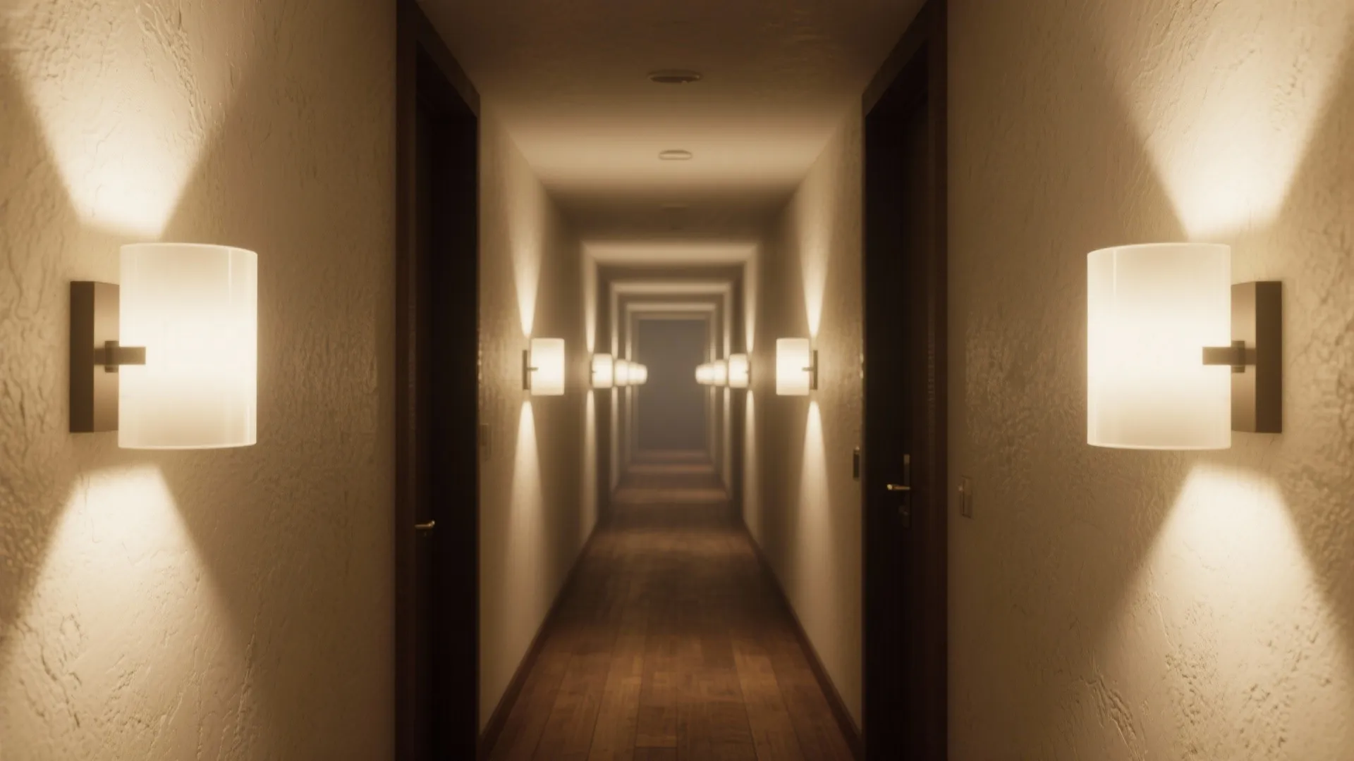 2. Cozy corridor uplighting