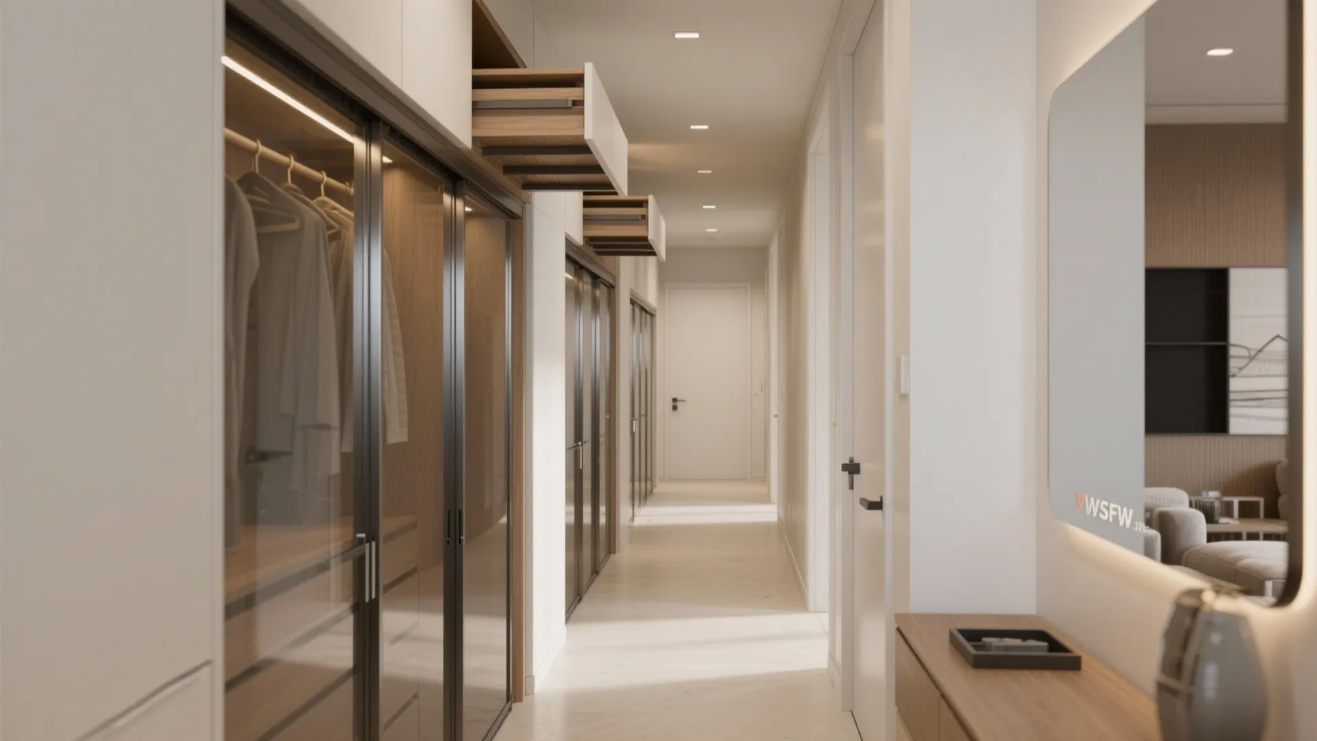 Smart wardrobes and corridor storage