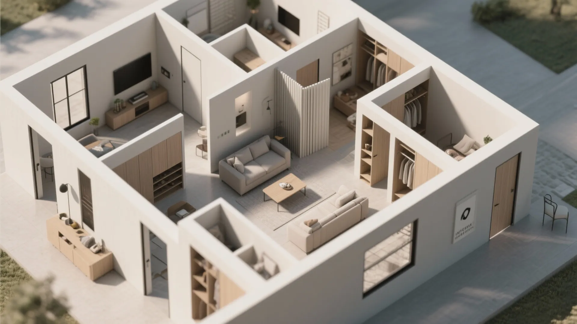 Efficient Corridor-less Plan