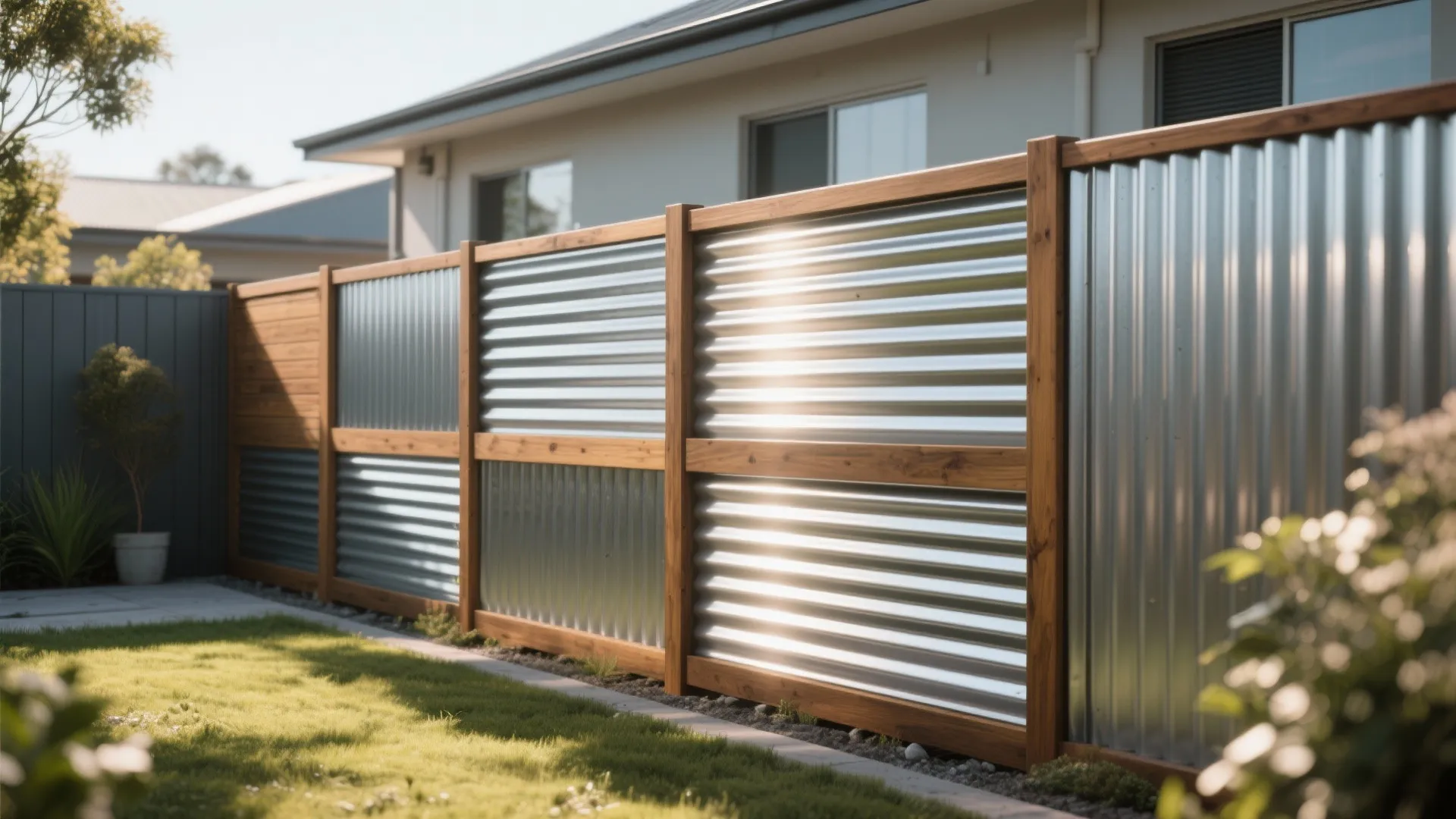 2. **Corrugated Metal Sheets**