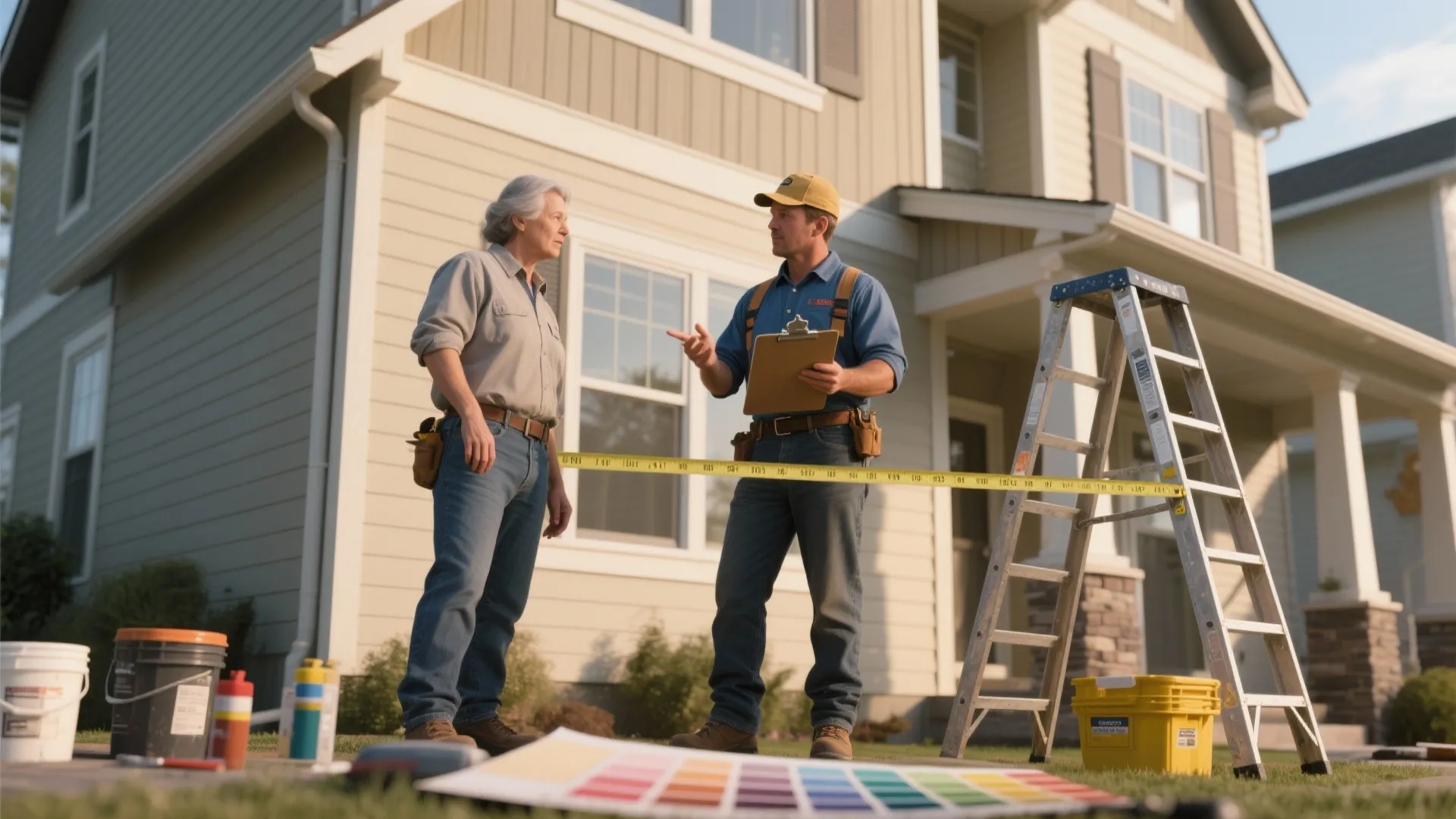 Average Cost to Paint Exterior House — 5 Tips