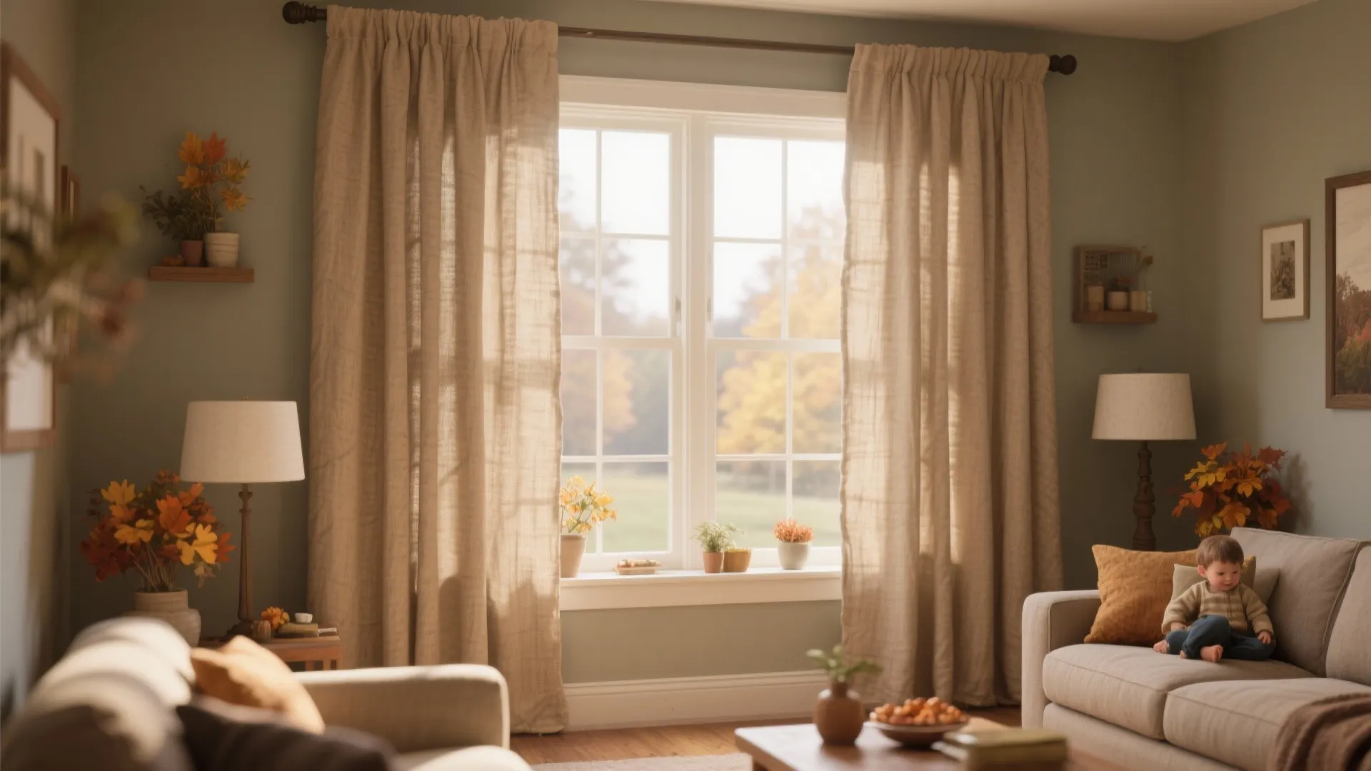 9. Heavy Cotton Canvas Curtains