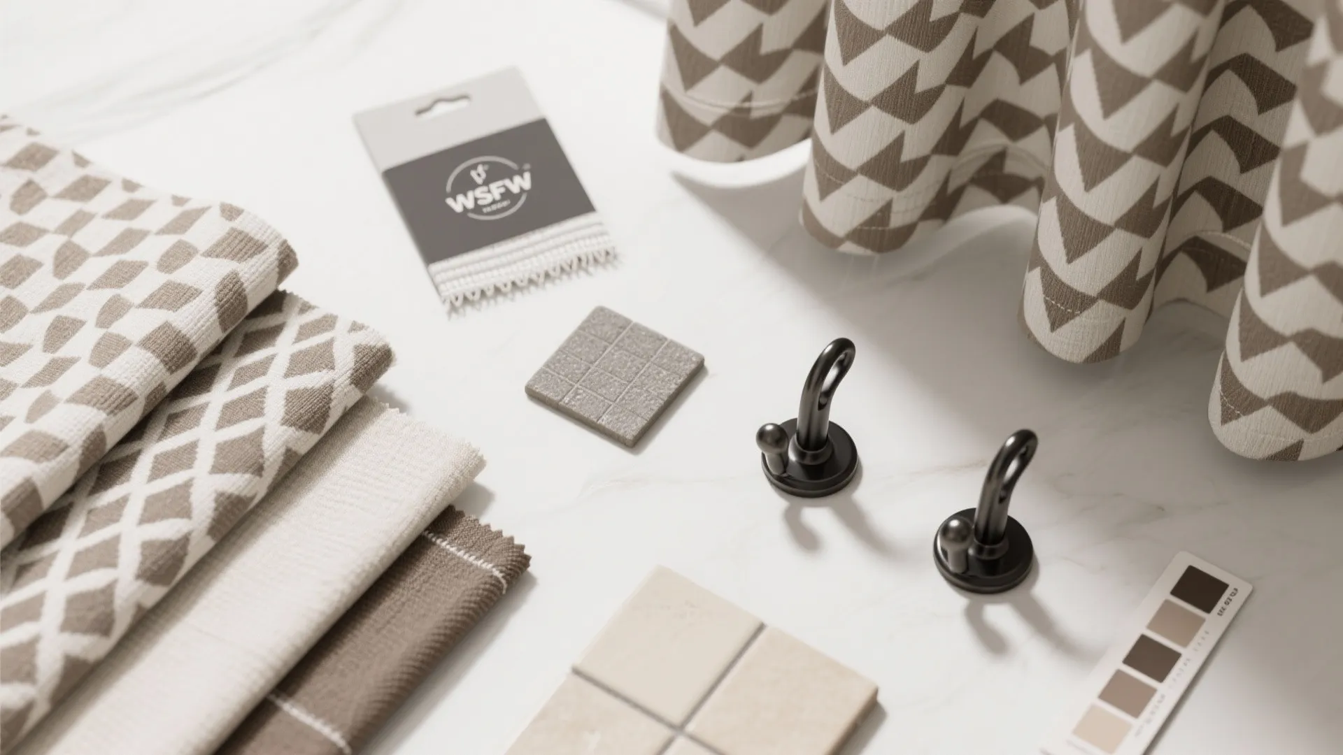 Patterned Cotton Curtains with Anti-Mildew Lining