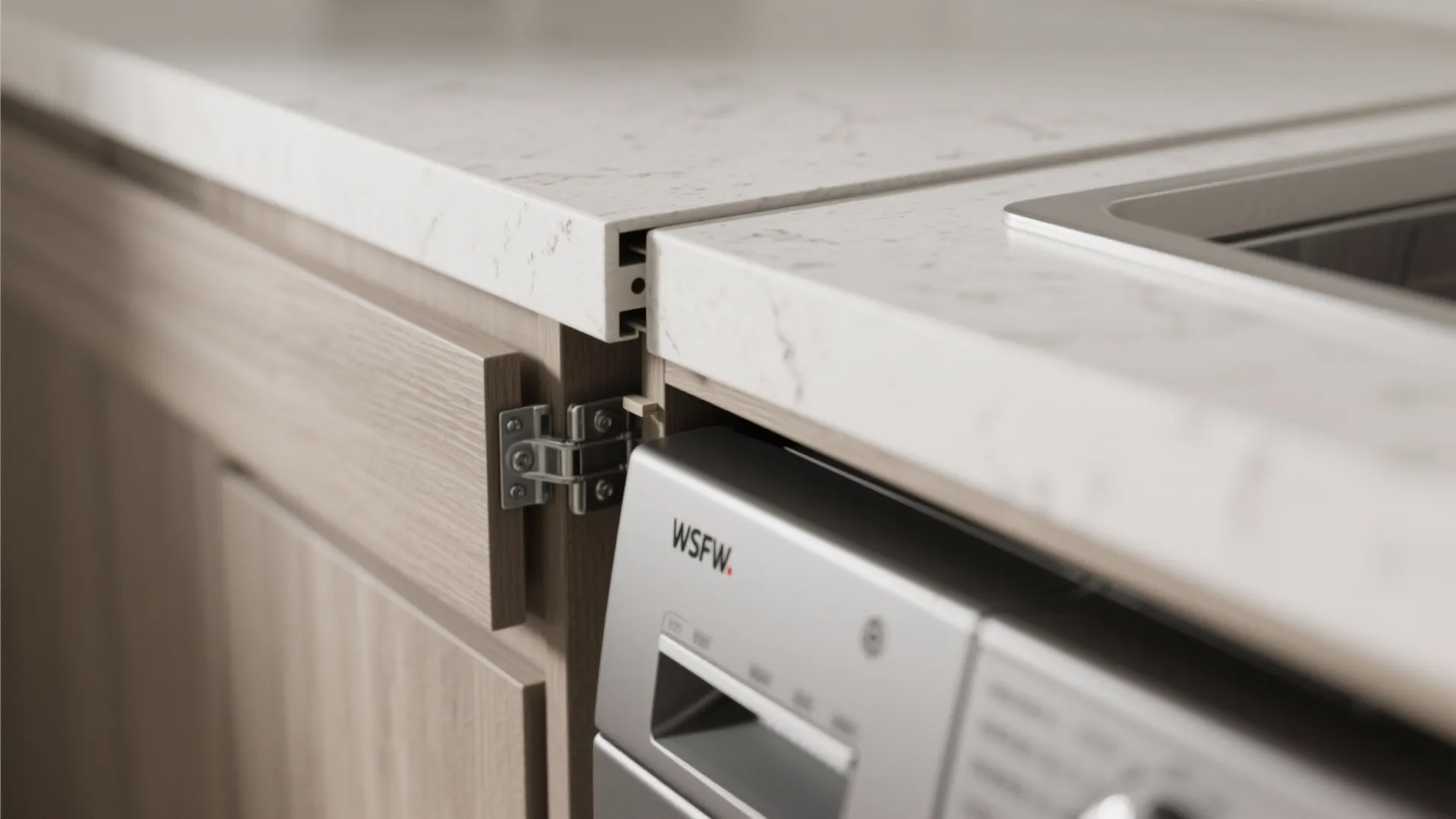 3) Side-by-side washer sink combo with narrow base