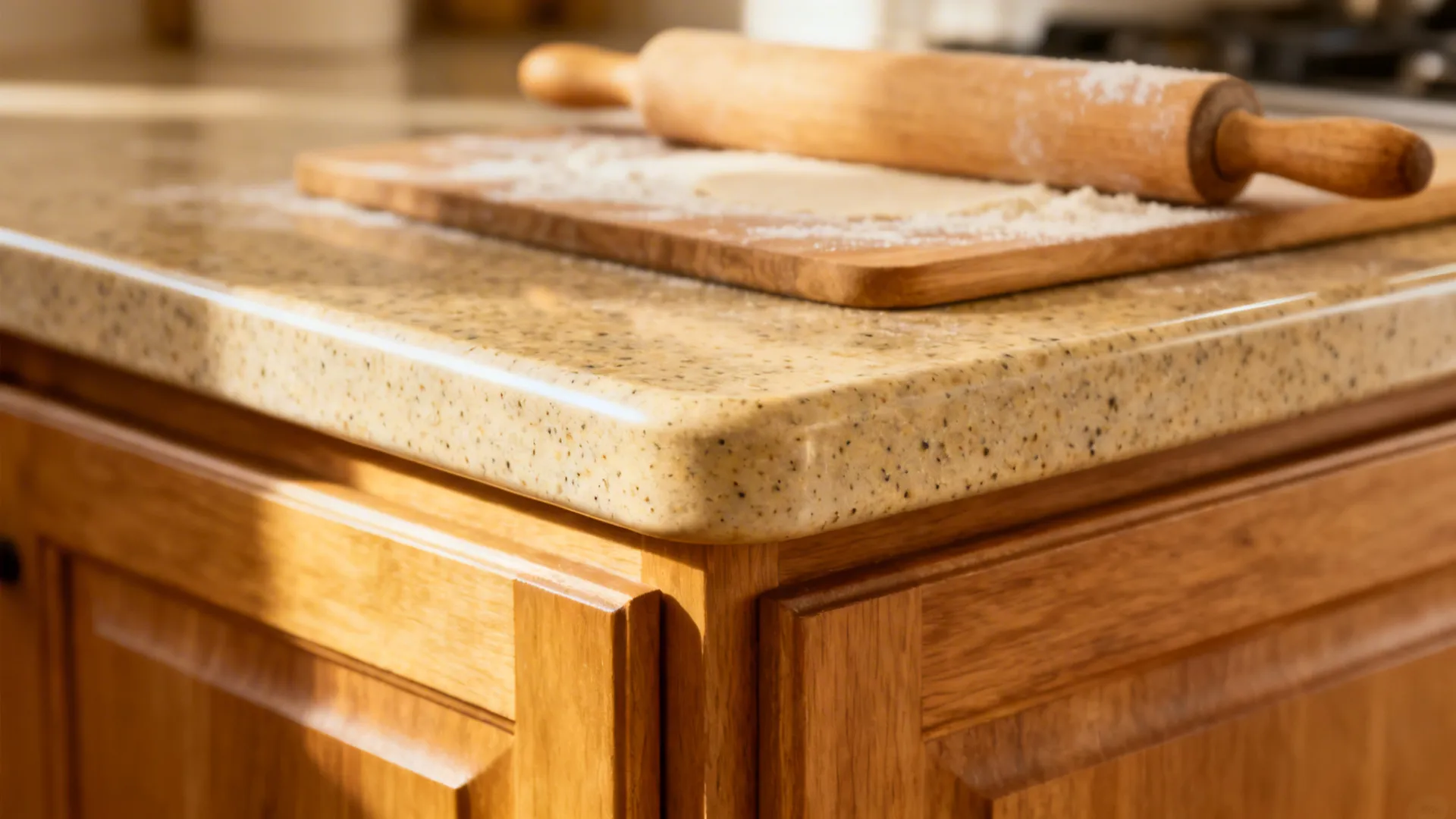 Two-height counters for prep and roti rolling