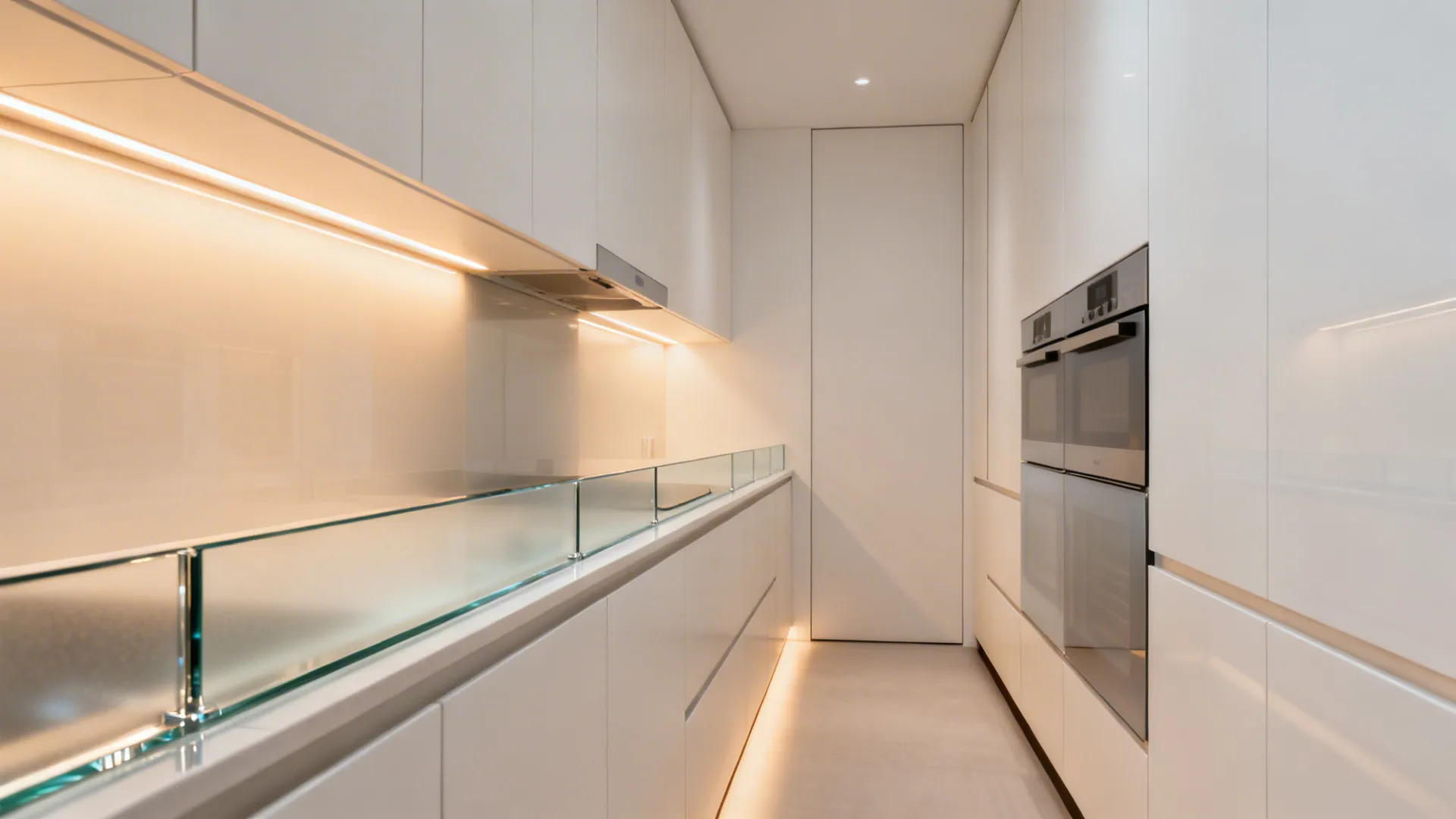 Frosted Glass Counter Guard and Appliance Panels