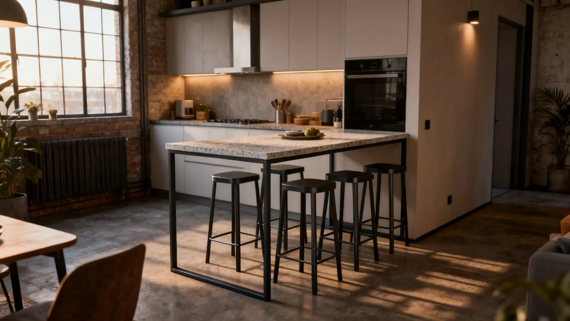 Counter-Height Dining for Seamless Entertaining