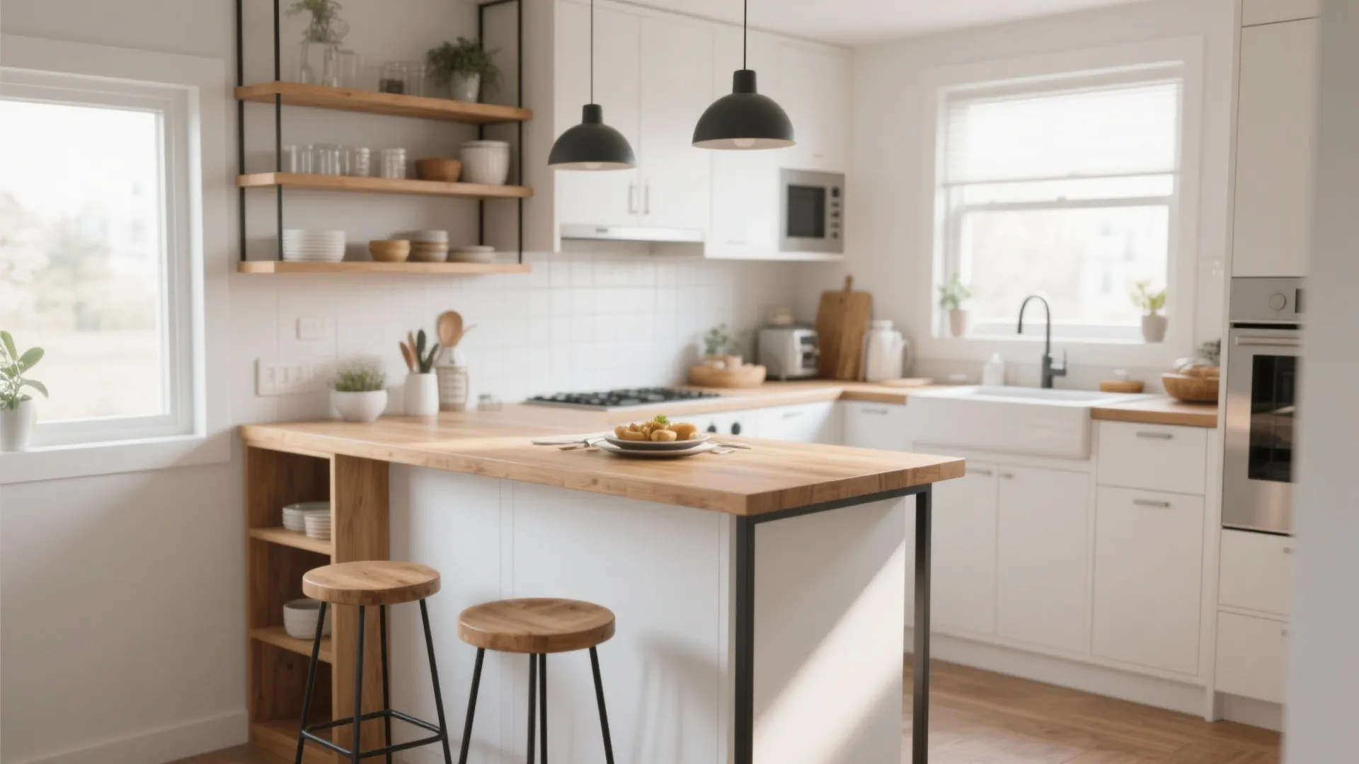 8. Counter-Height Tables with Storage